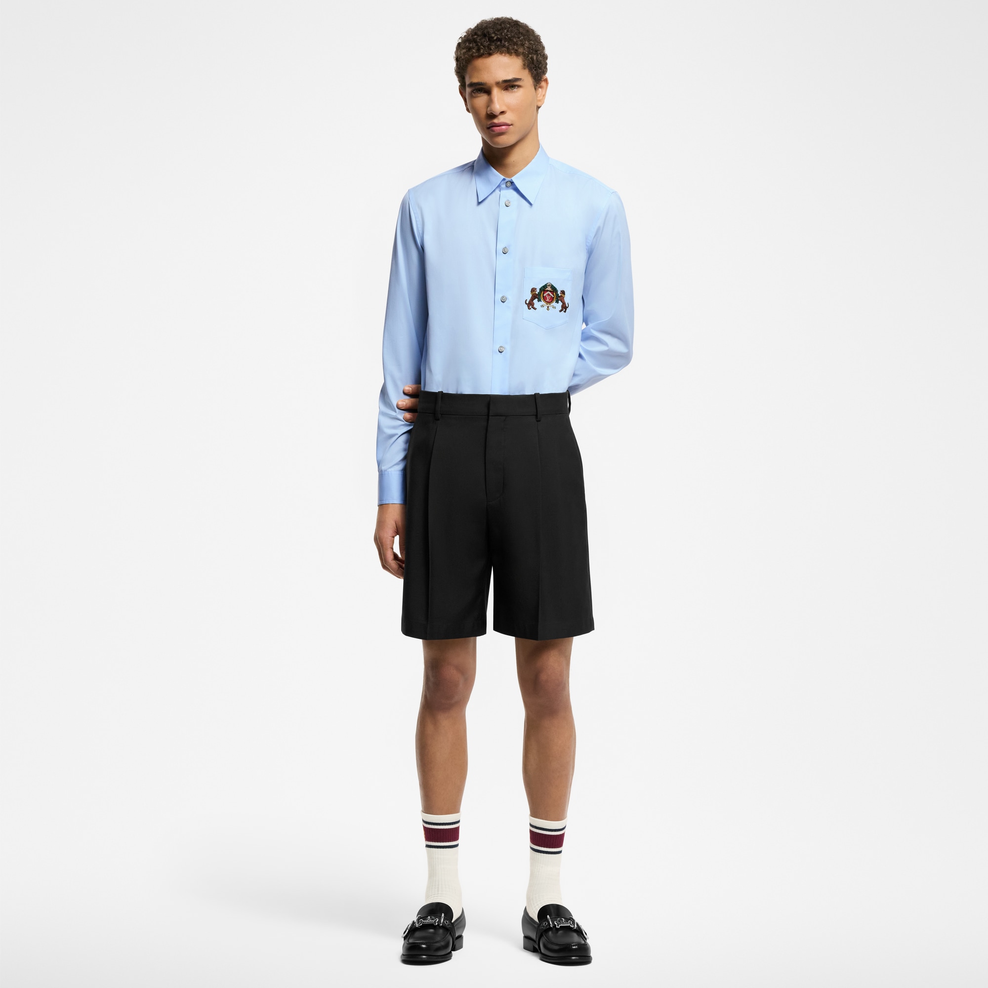  Ready to Wear Camisas Camisa de manga larga en algodón bordado | Louis Vuitton ® (Ampliar producto)
