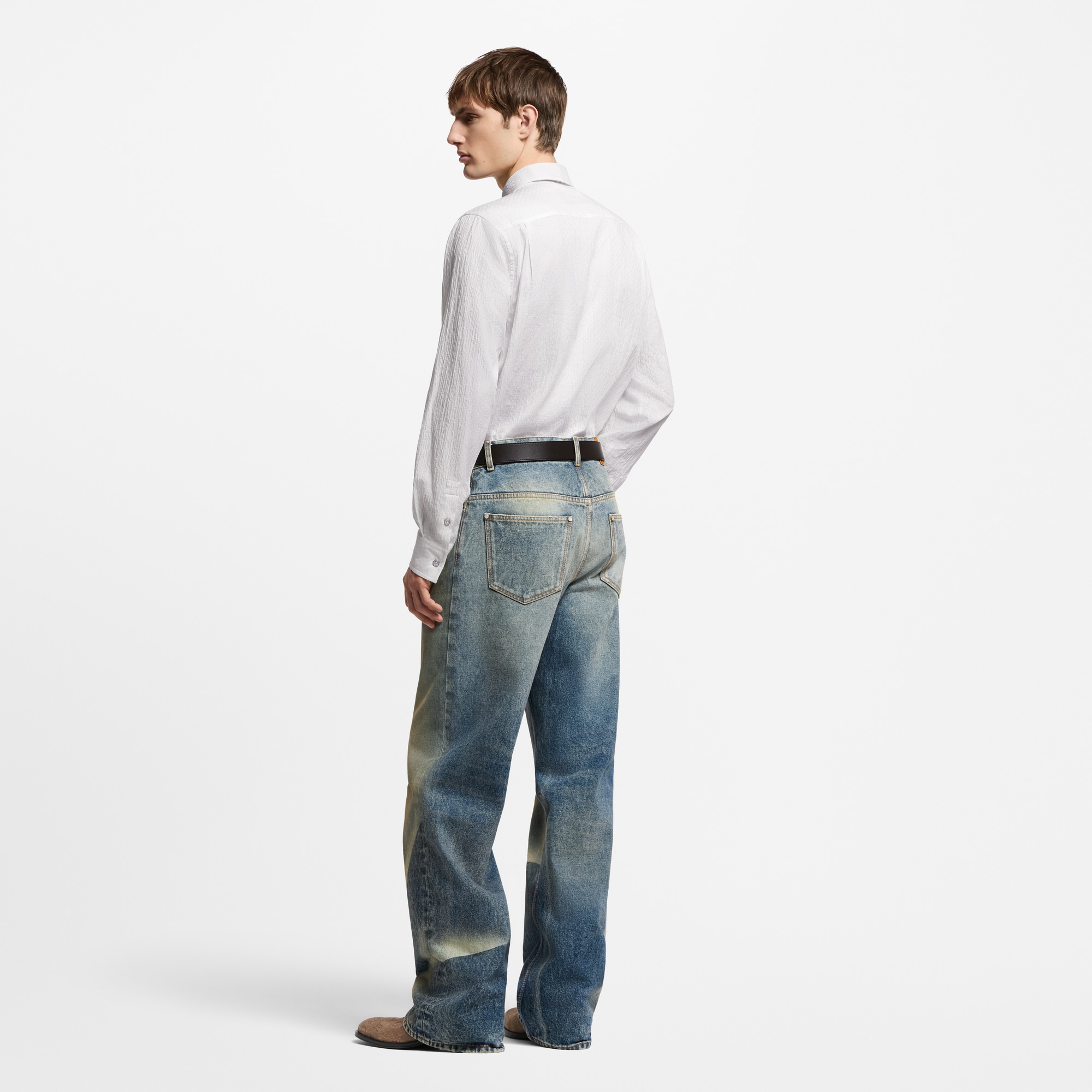  Ready to Wear Camisas Camisa de manga larga en Jacquard Monograma | Louis Vuitton ® (Ampliar producto)