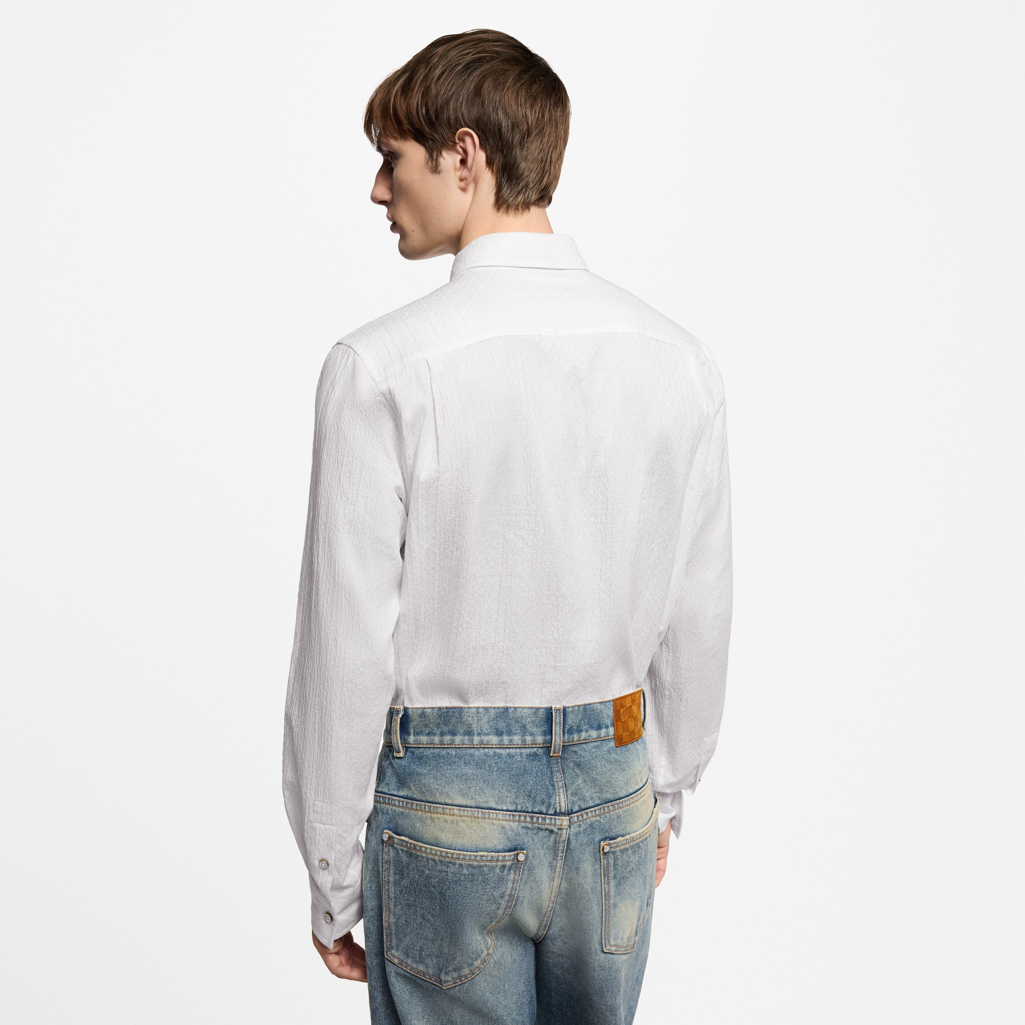  Ready to Wear Camisas Camisa de manga larga en Jacquard Monograma | Louis Vuitton ® (Ampliar producto)