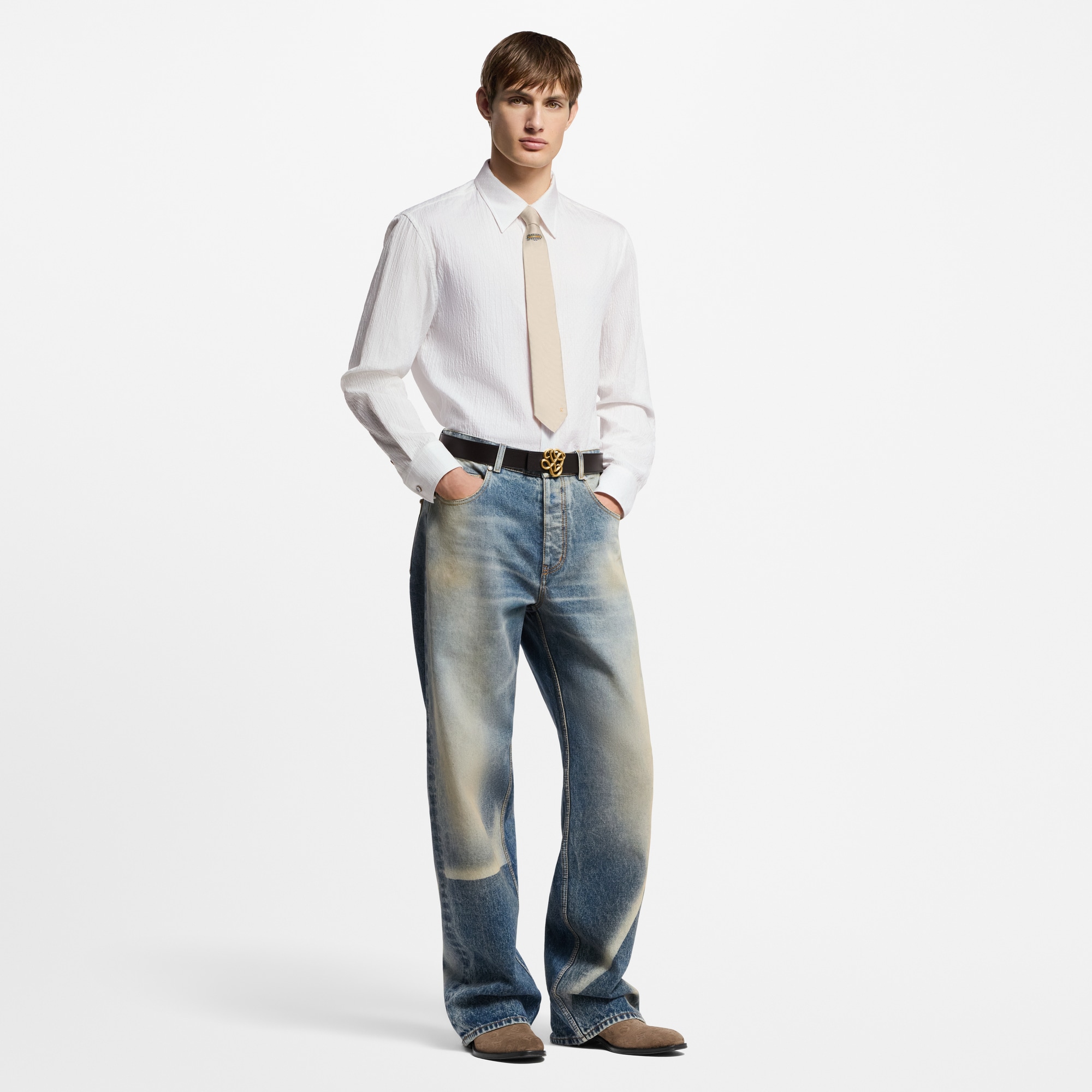  Ready to Wear Camisas Camisa de manga larga en Jacquard Monograma | Louis Vuitton ® (Ampliar producto)