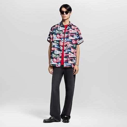 Ready to Wear Camisas Camisa de mezcla de seda dem anga corta | Louis Vuitton ® (Ampliar producto)