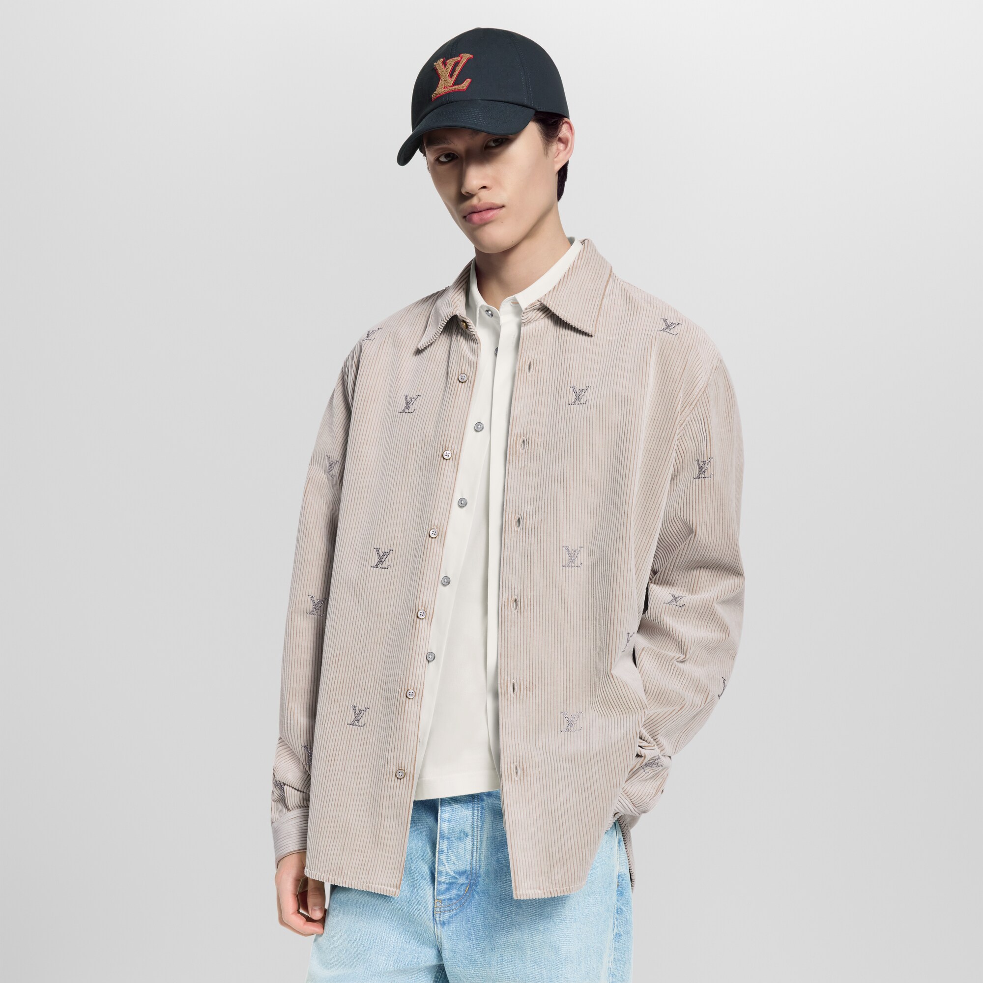  Ready to Wear Camisas Camisa de pana de manga larga LV Blason | Louis Vuitton ® (Ampliar producto)