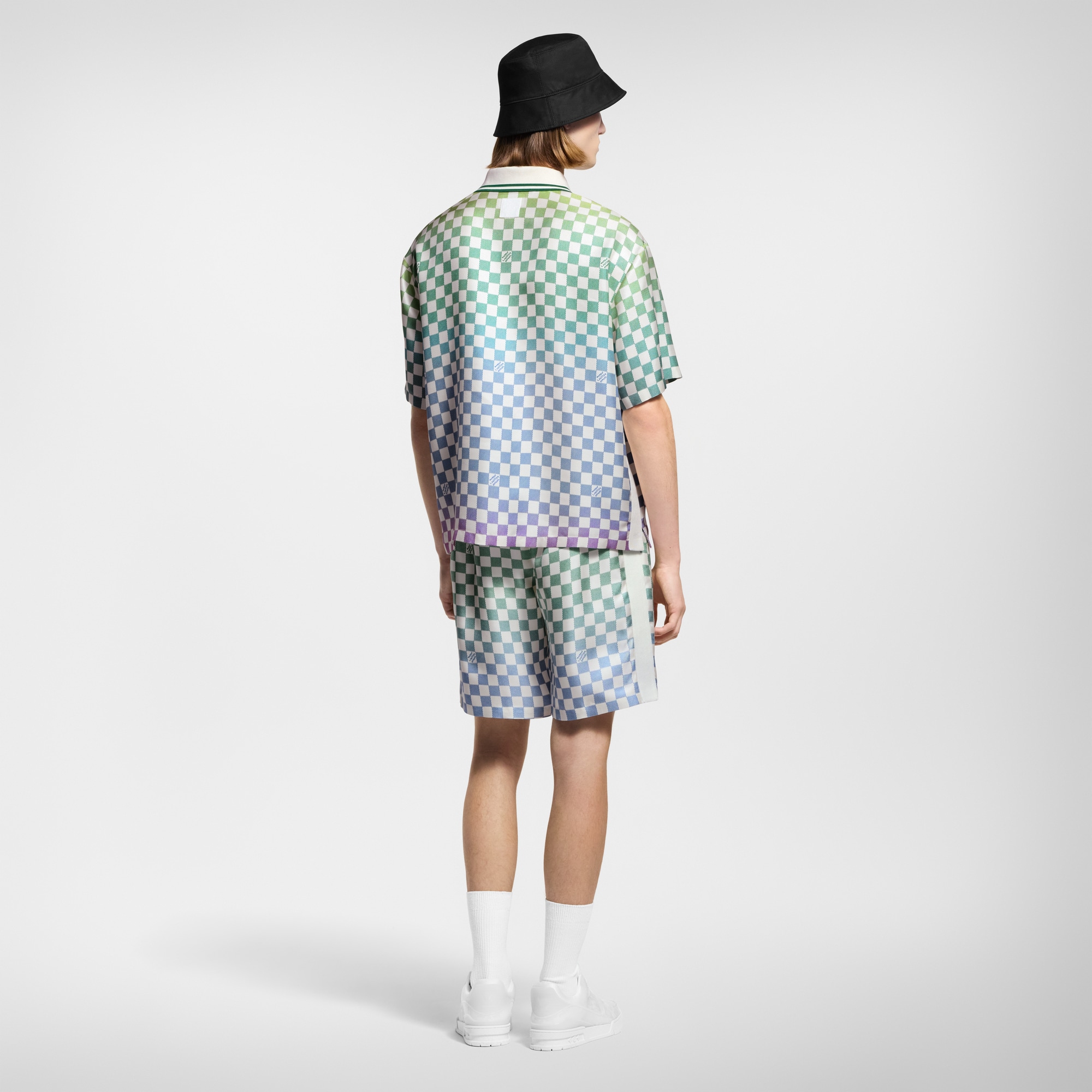  Ready to Wear Camisas Camisa de polo de seda estampada Damier | Louis Vuitton ® (Ampliar producto)