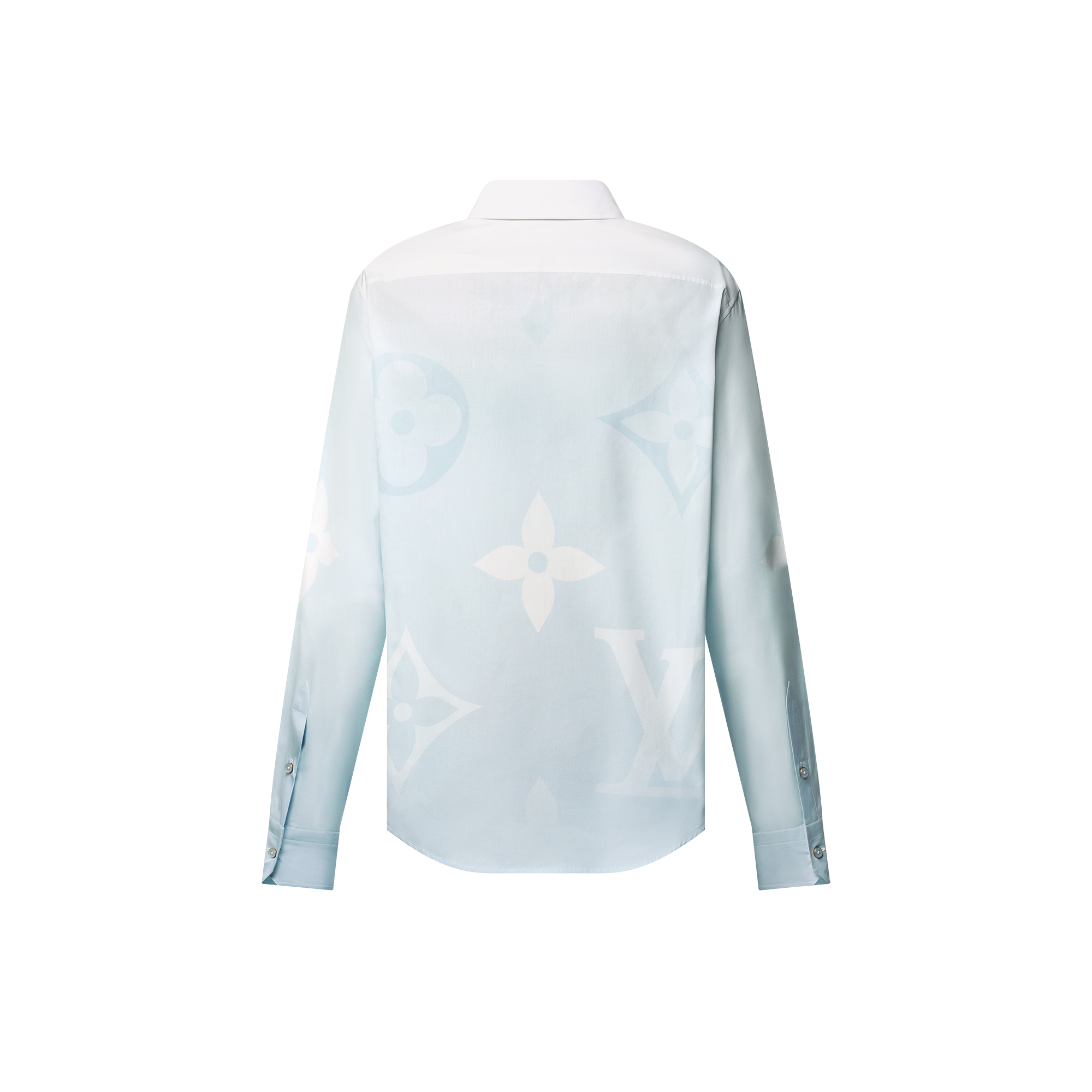  Ready to Wear Camisas Camisa de popelina de algodón de manga larga con Monograma impreso | Louis Vuitton ® (Ampliar producto)
