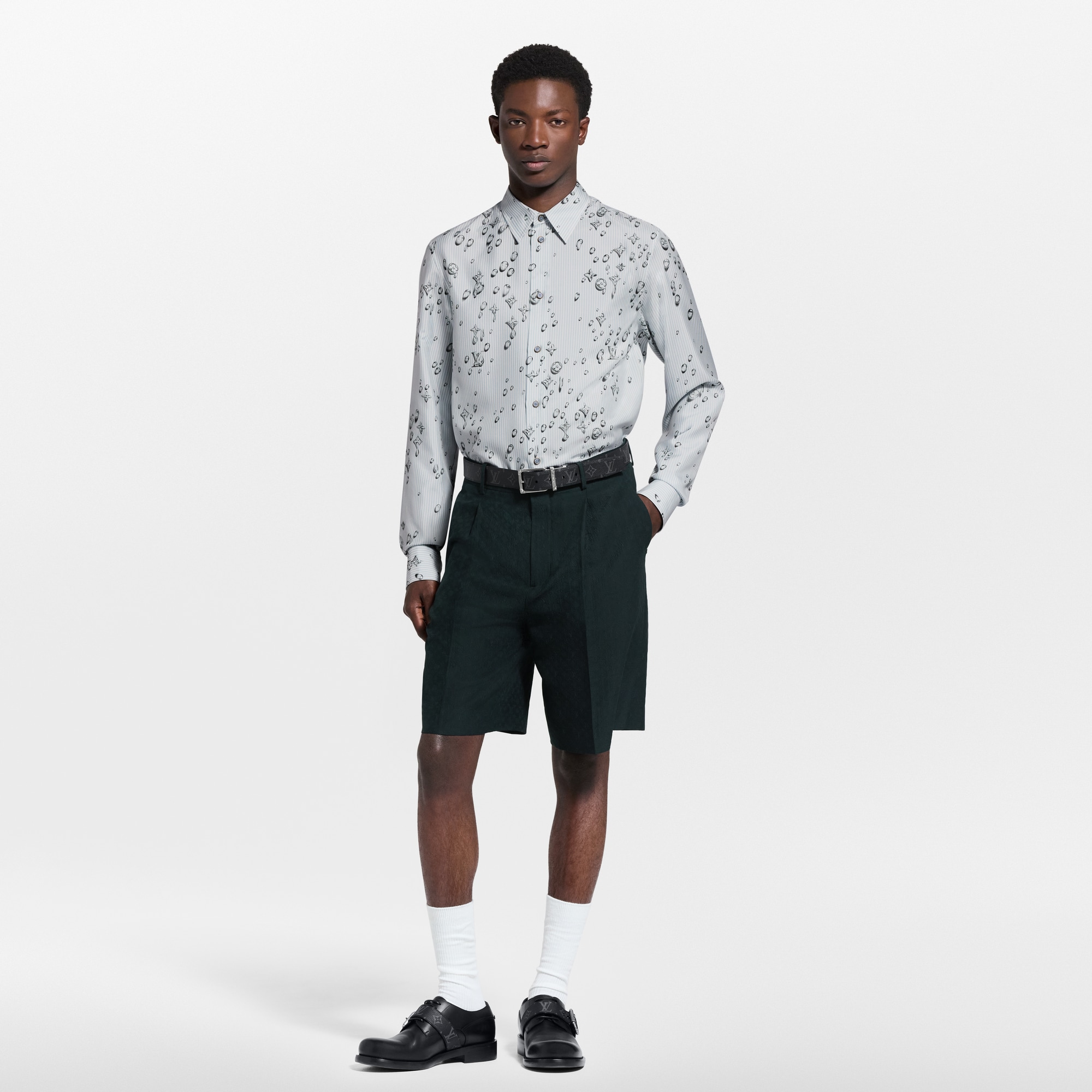  Ready to Wear Camisas Camisa de seda a rayas Monograma | Louis Vuitton ® (Ampliar producto)