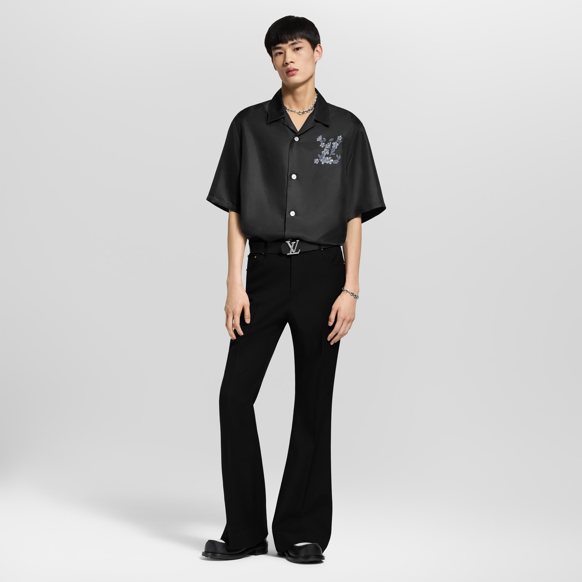  Ready to Wear Camisas Camisa de seda con motivo distintivo | Louis Vuitton ® (Ampliar producto)
