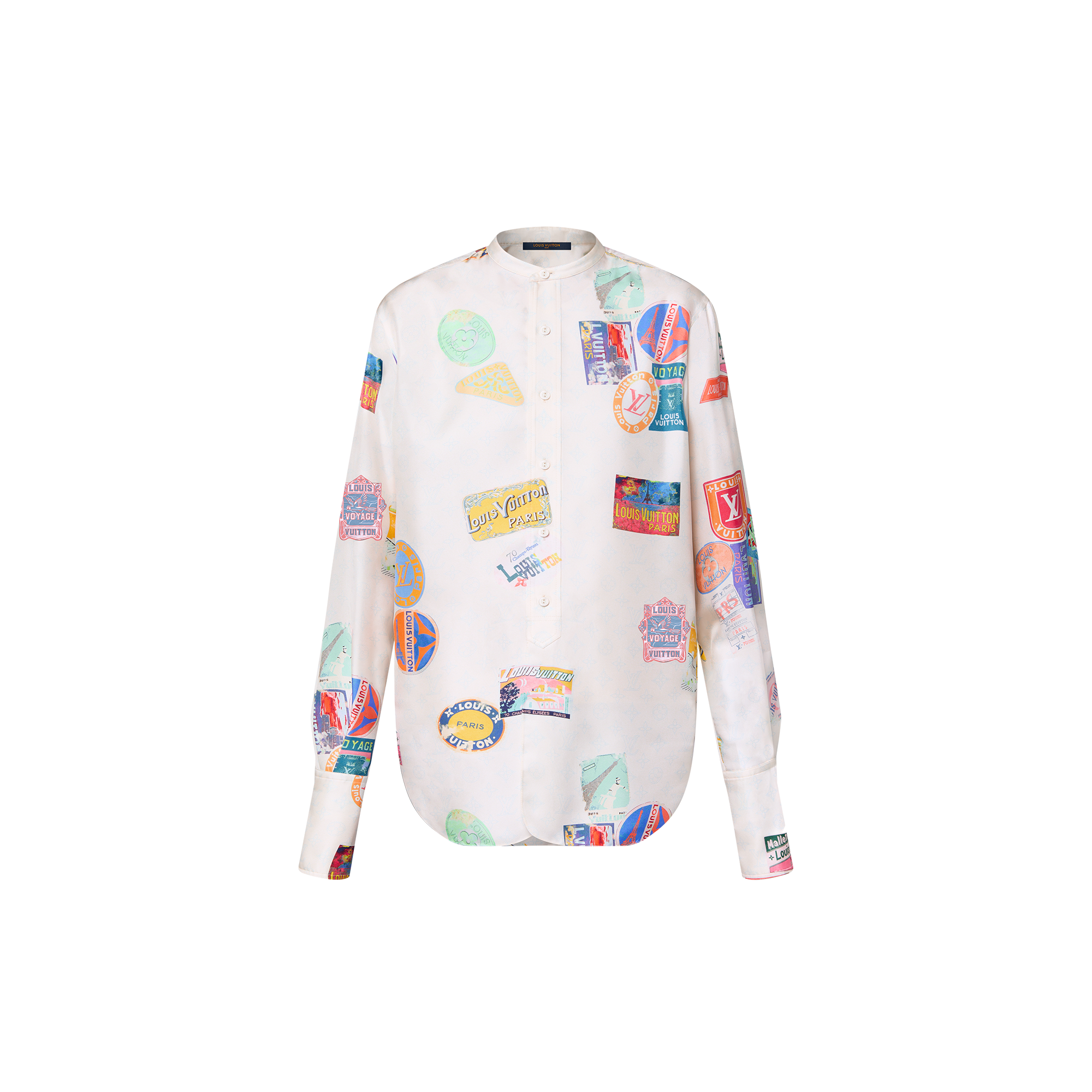  Ready to Wear Tops Camisa de seda con parche Mahina | Louis Vuitton ® (Ampliar producto)