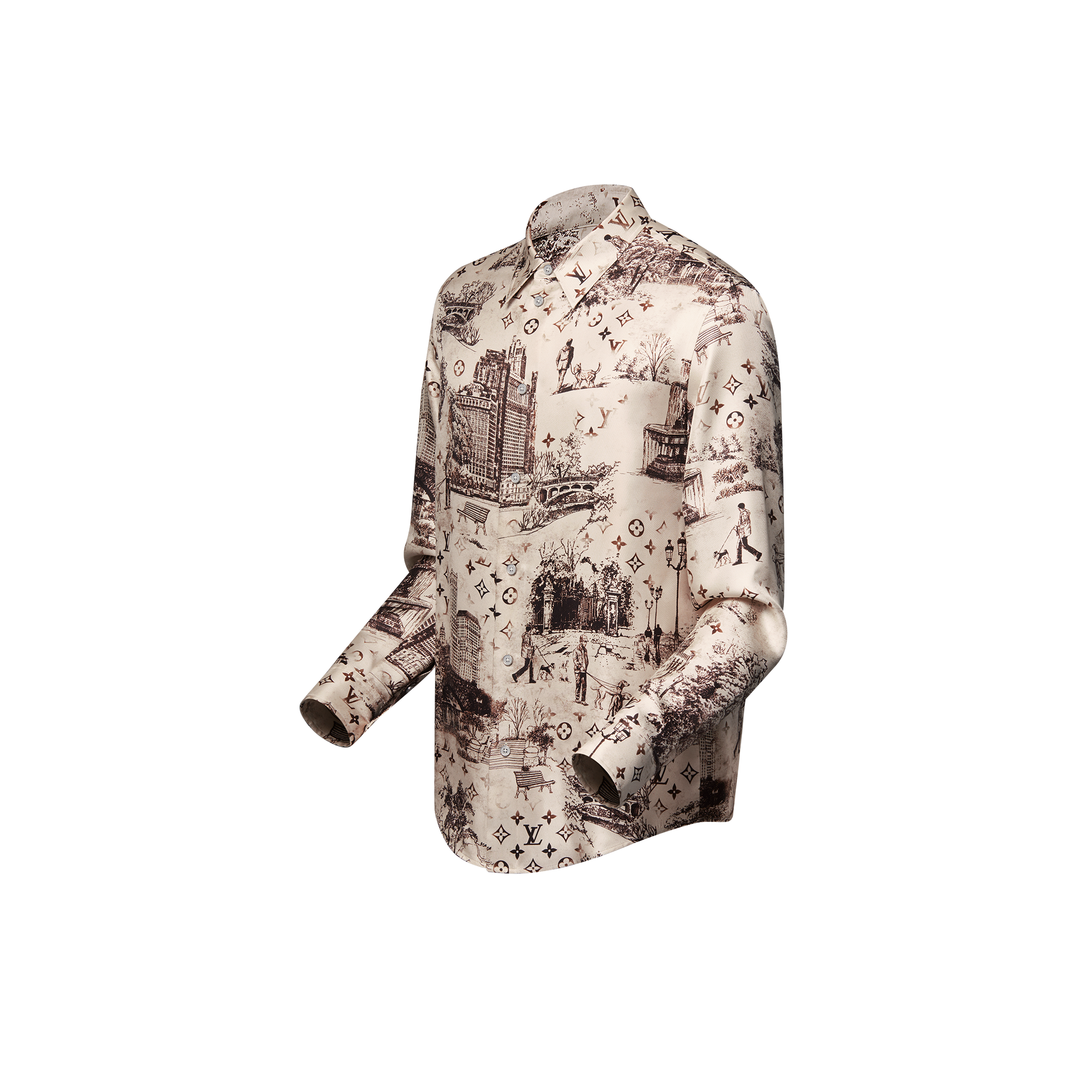  Ready to Wear Camisas Camisa de seda de manga larga | Louis Vuitton ® (Ampliar producto)