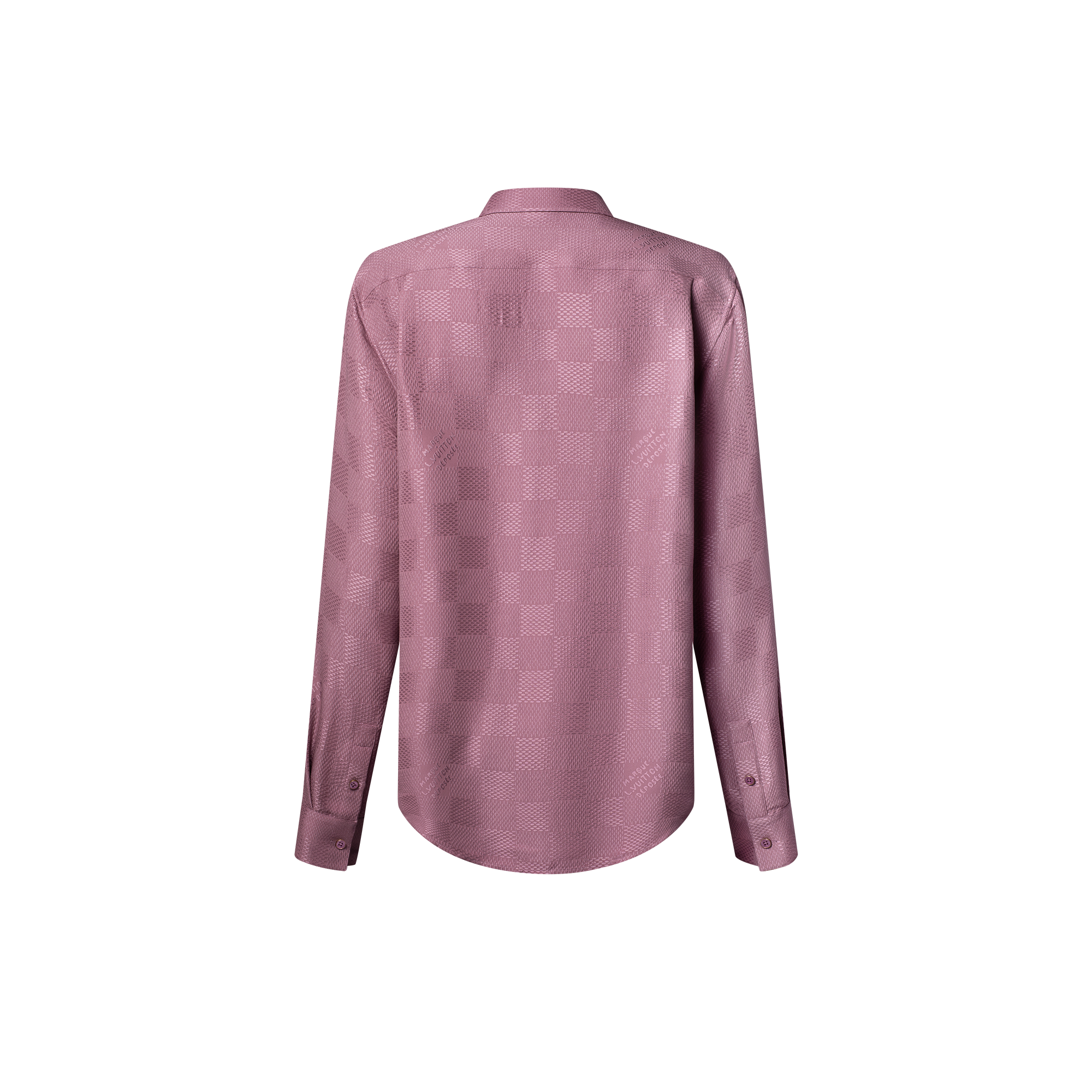  Ready to Wear Camisas Camisa de seda de manga larga Damier en Jacquard | Louis Vuitton ® (Ampliar producto)