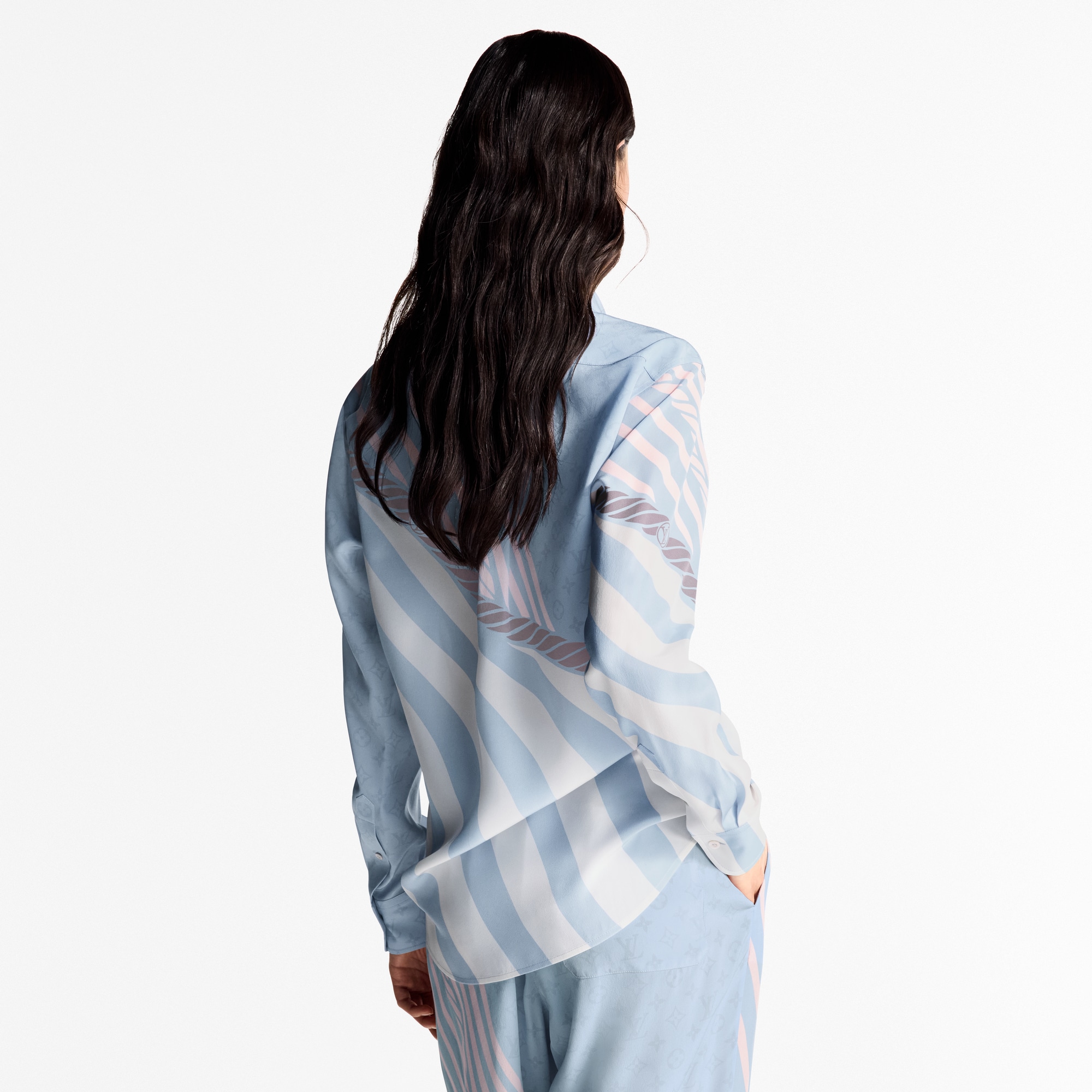  Ready to Wear Tops Camisa de seda estampada | Louis Vuitton ® (Ampliar producto)