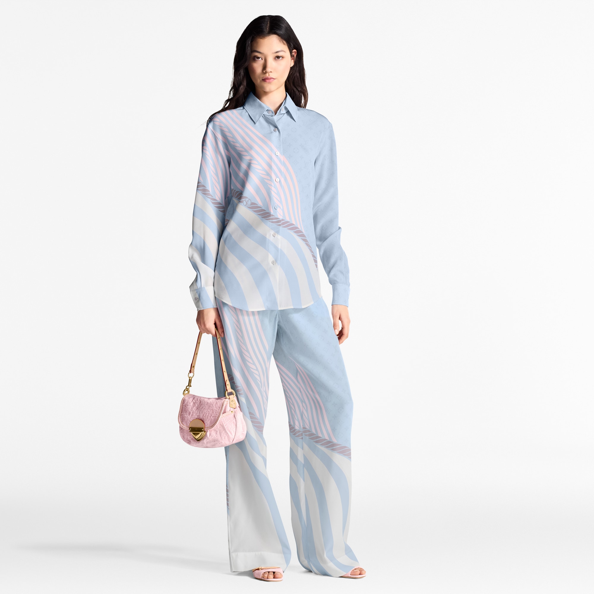  Ready to Wear Tops Camisa de seda estampada | Louis Vuitton ® (Ampliar producto)
