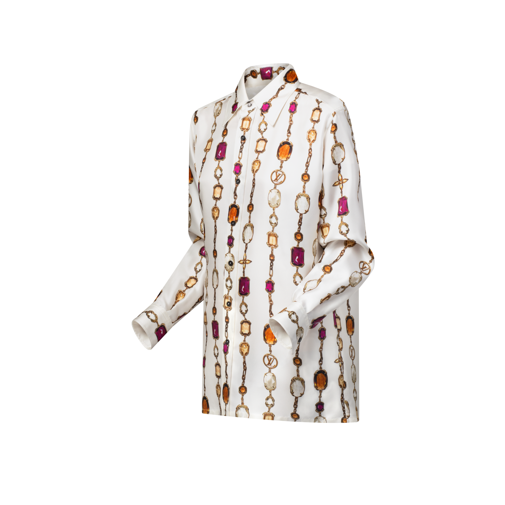  Ready to Wear Tops Camisa de seda estampada | Louis Vuitton ® (Ampliar producto)