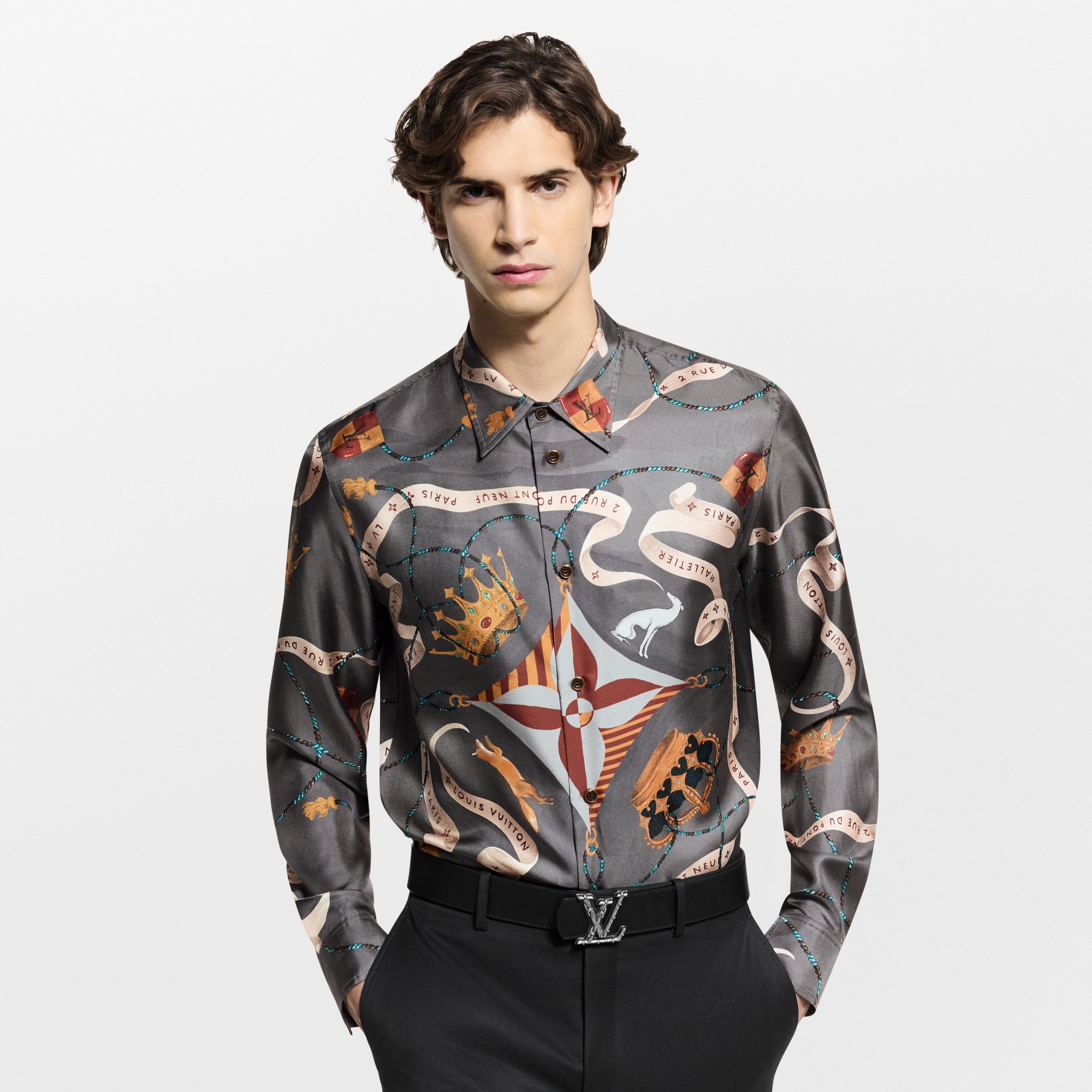  Ready to Wear Camisas Camisa de seda estampada | Louis Vuitton ® (Ampliar producto)