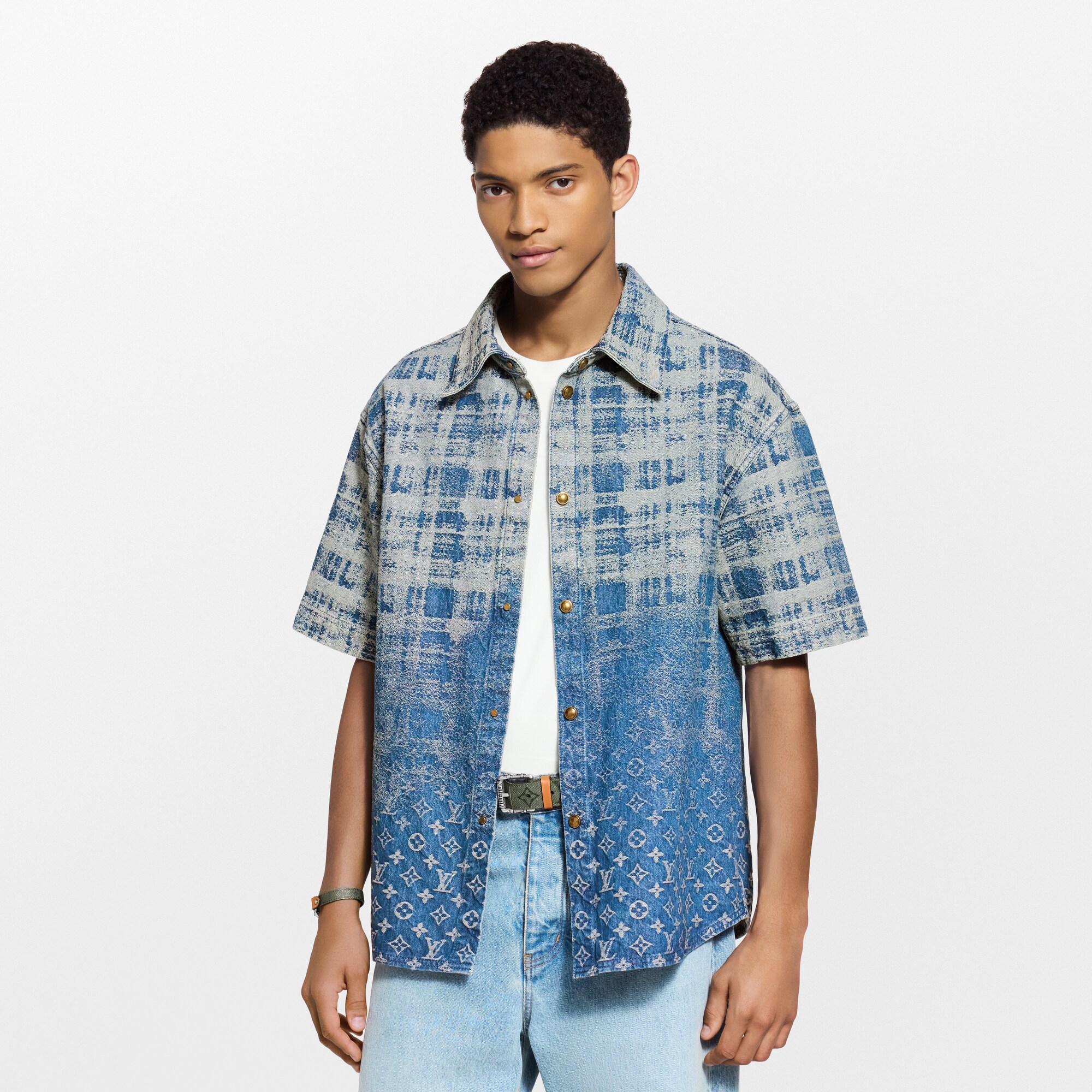  Ready to Wear Camisas Camisa denim de manga corta | Louis Vuitton ® (Ampliar producto)