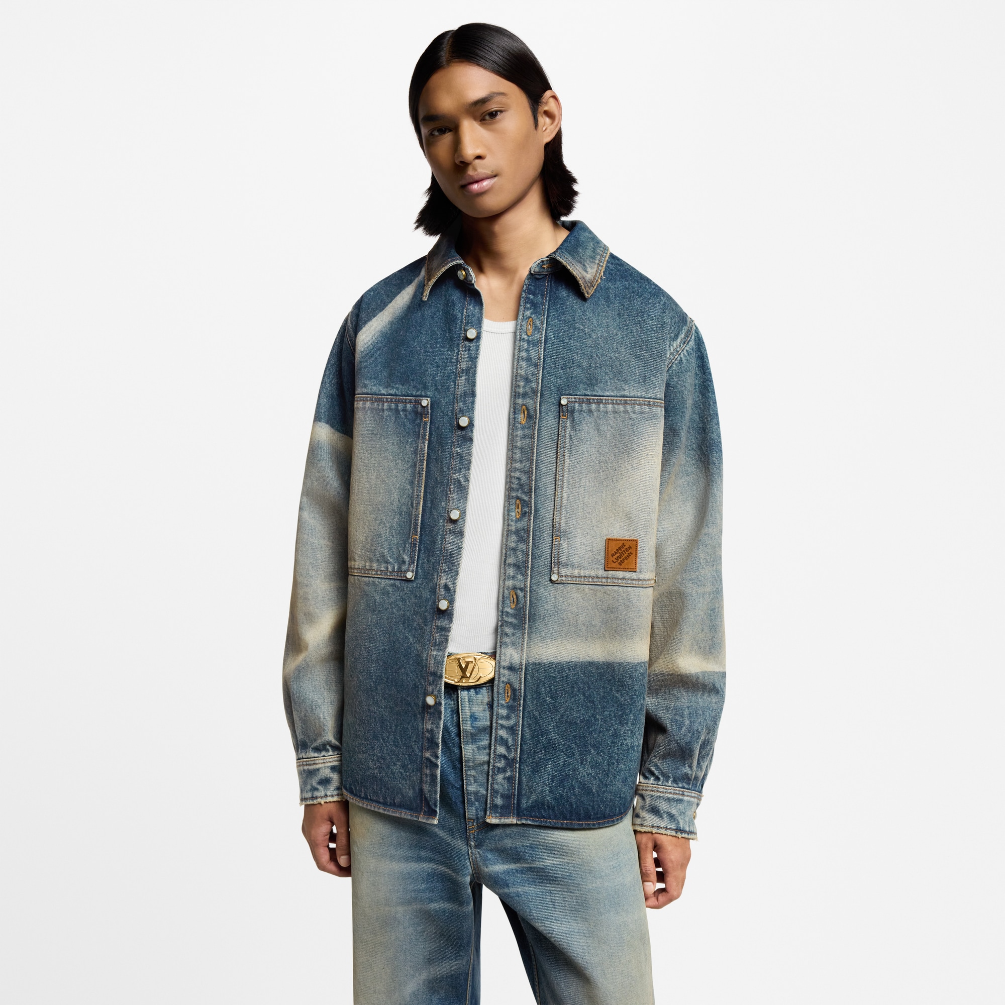  Ready to Wear Camisas Camisa denim de manga larga | Louis Vuitton ® (Ampliar producto)