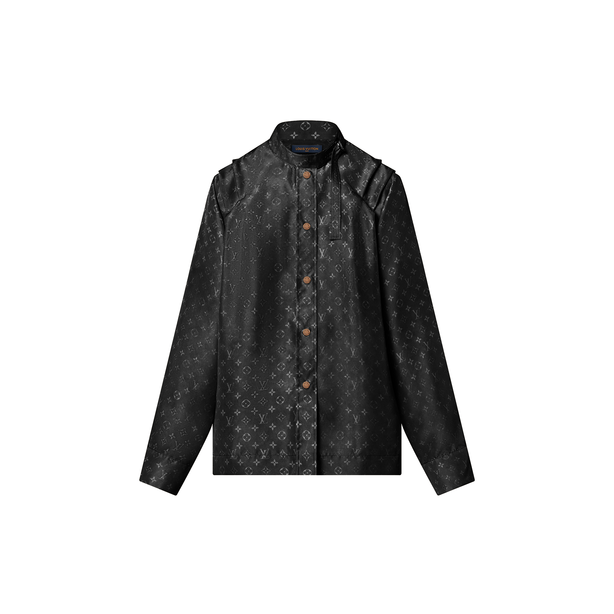  Discontinued Product Obs 7 Camisa Monograma Cloud con pliegues en los hombros | Louis Vuitton ® (Ampliar producto)
