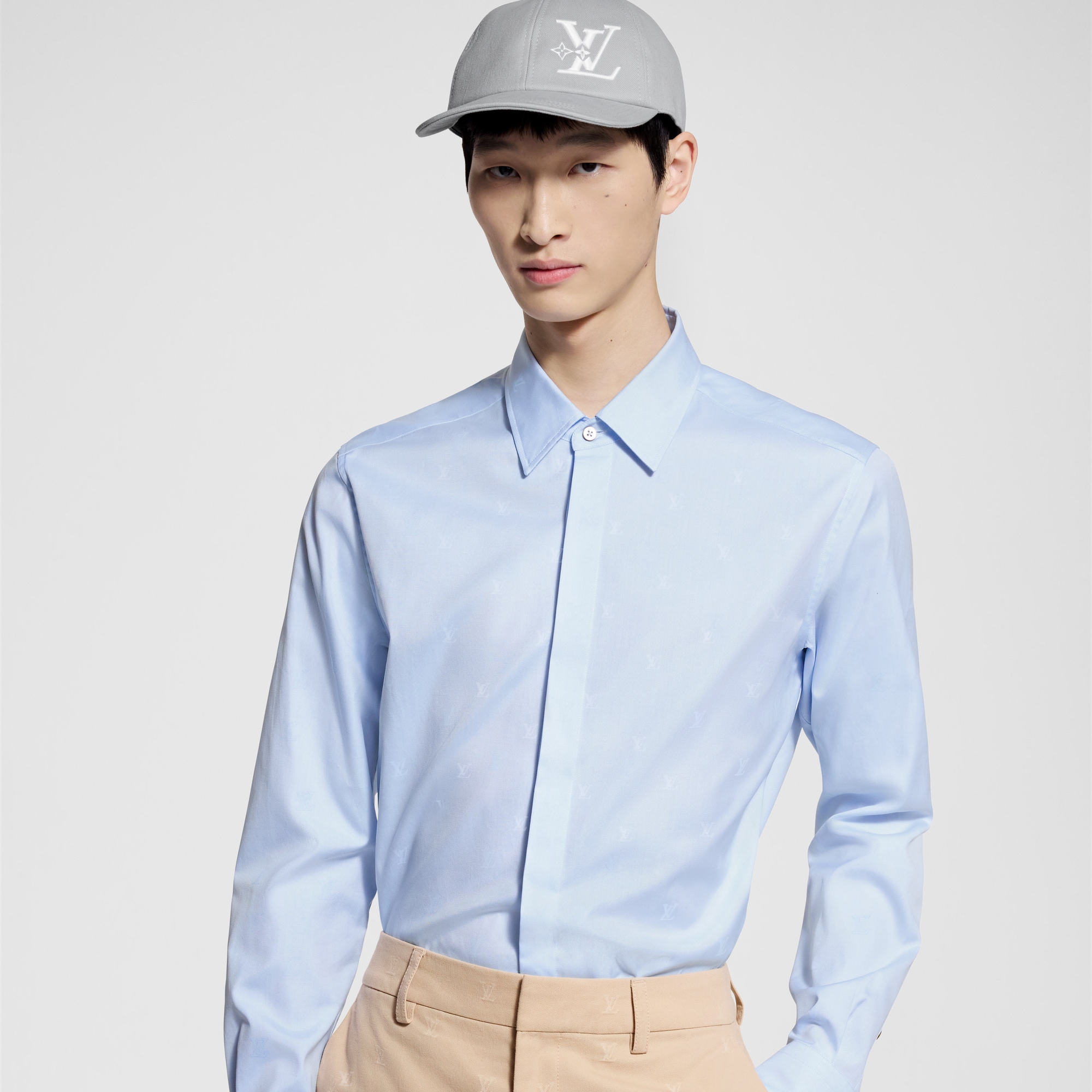  Ready to Wear Camisas Camisa Oxford en algodón estampado | Louis Vuitton ® (Ampliar producto)