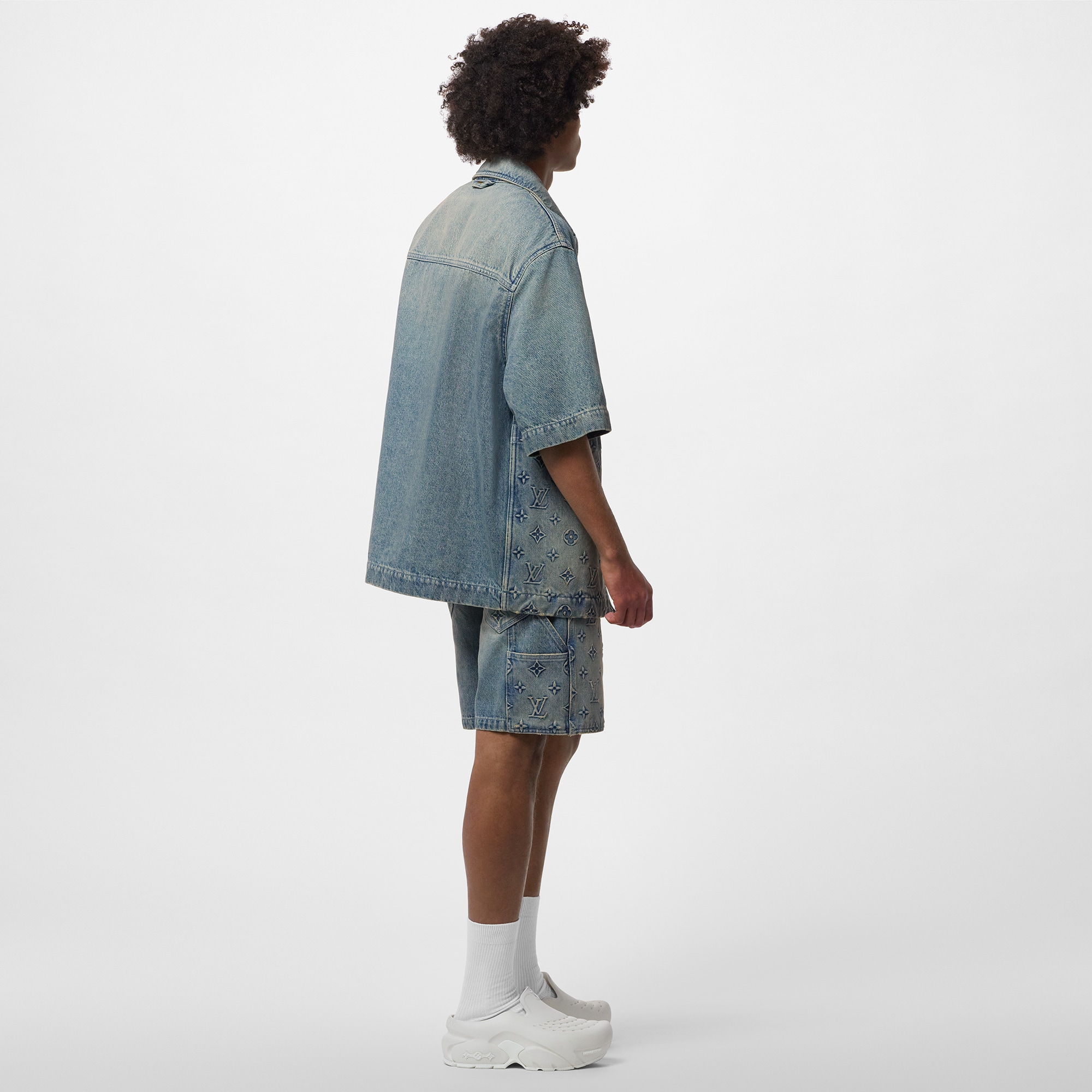  Ready to Wear Camisas Camisa utilitaria de manga corta en denim | Louis Vuitton ® (Ampliar producto)