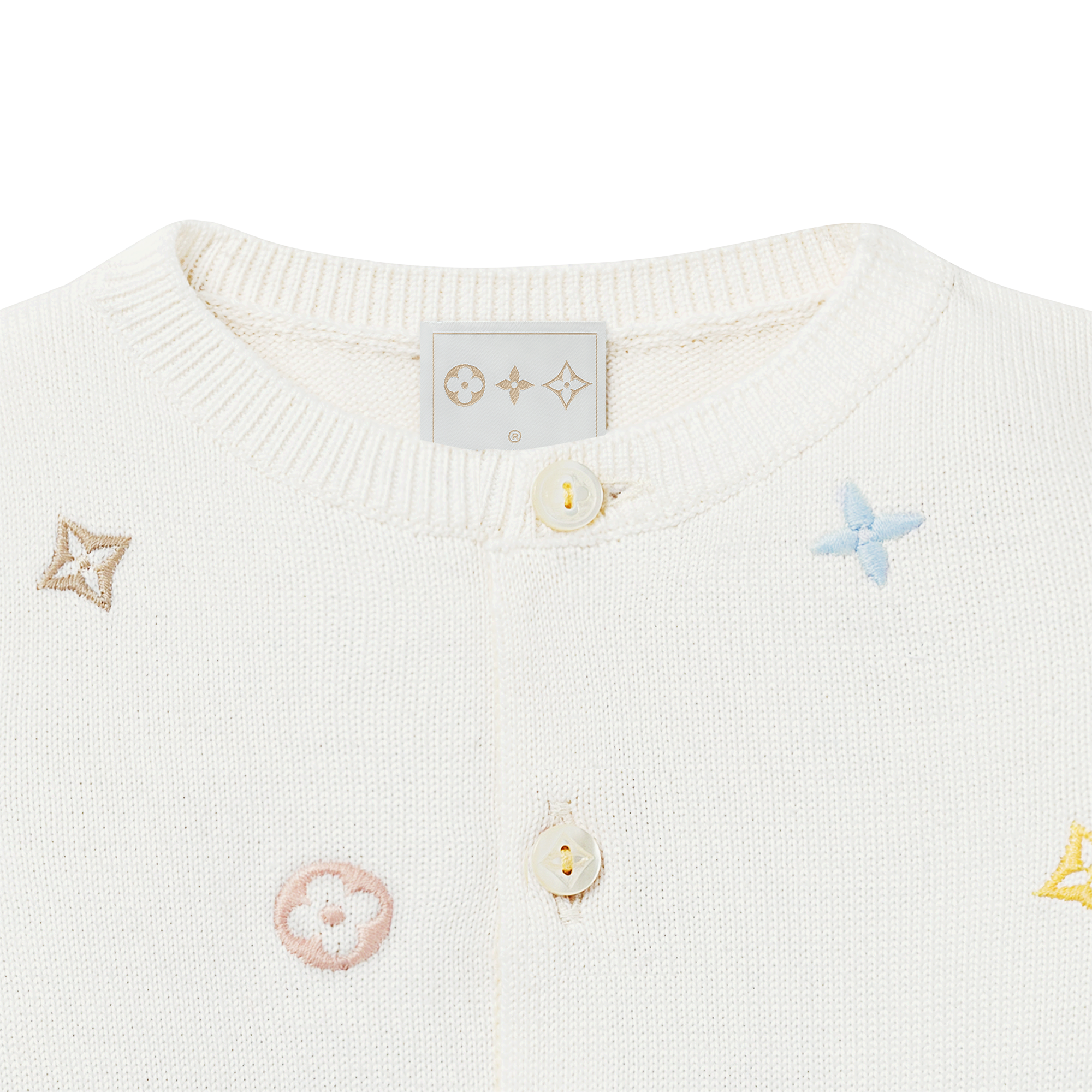 S00 Regalos para bebés } Cárdigan bordado Meli Melo | Louis Vuitton ® (Ampliar producto)