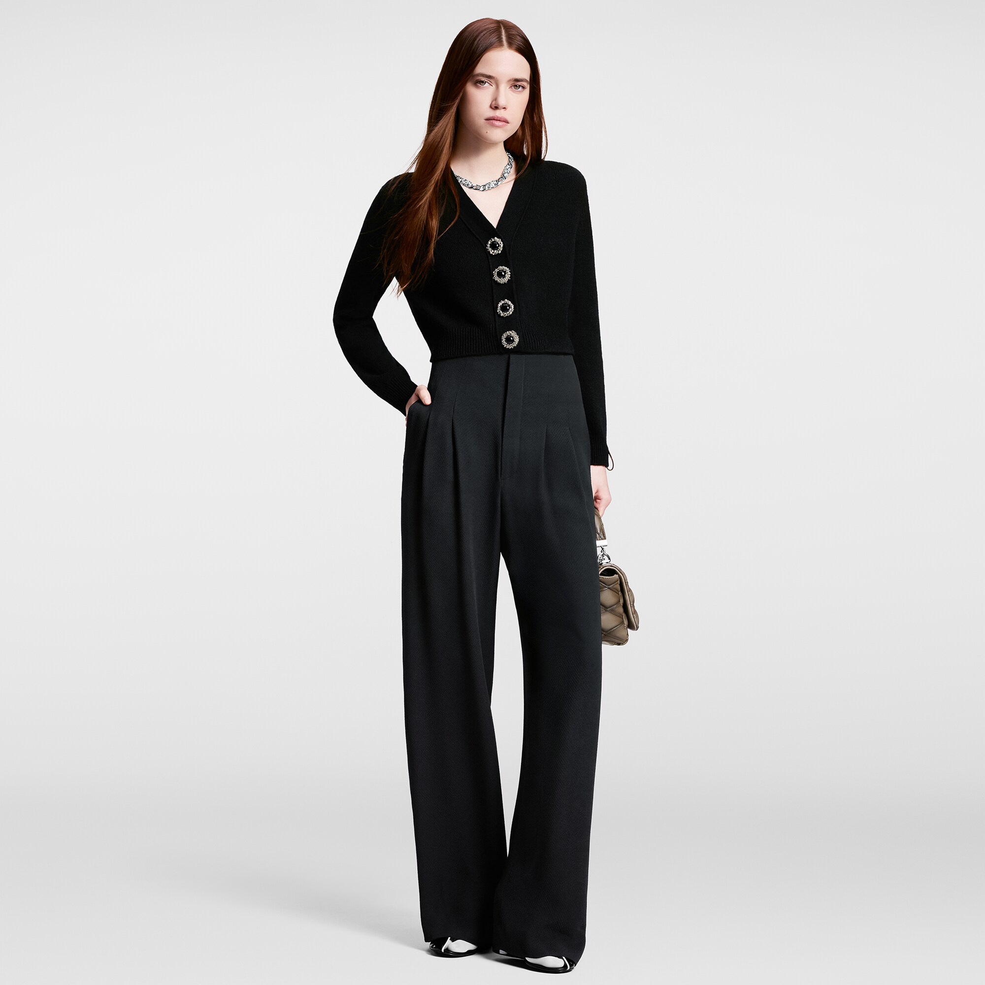  Ready to Wear Prendas tejidas Cárdigan con botones estilo joya | Louis Vuitton ® (Ampliar producto)