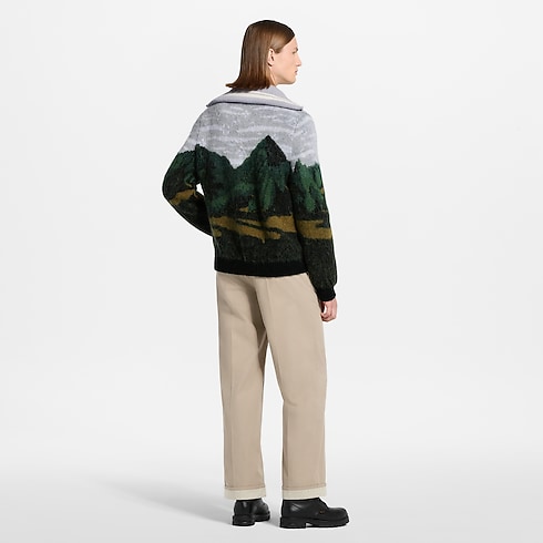 Ready-to-Wear Prendas Tejidas y Sudaderas Cárdigan con cuello cisne y cierre | Louis Vuitton ® (Ampliar producto)