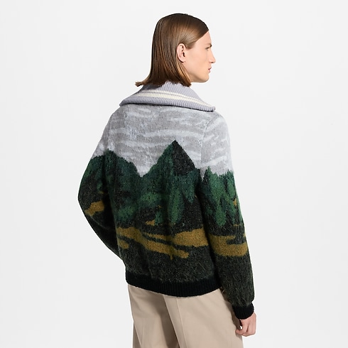 Ready-to-Wear Prendas Tejidas y Sudaderas Cárdigan con cuello cisne y cierre | Louis Vuitton ® (Ampliar producto)