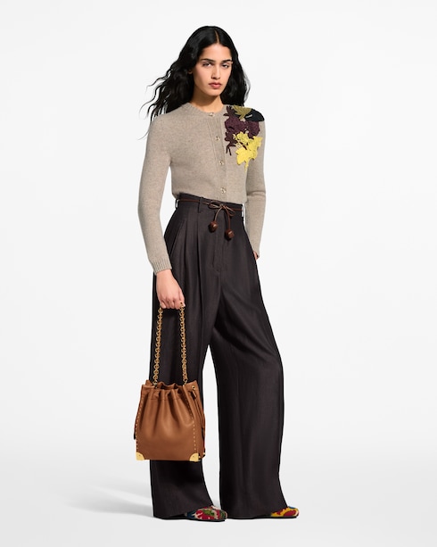 Ready-to-Wear Knitwear Floral Detail Cardigan | Louis Vuitton ®