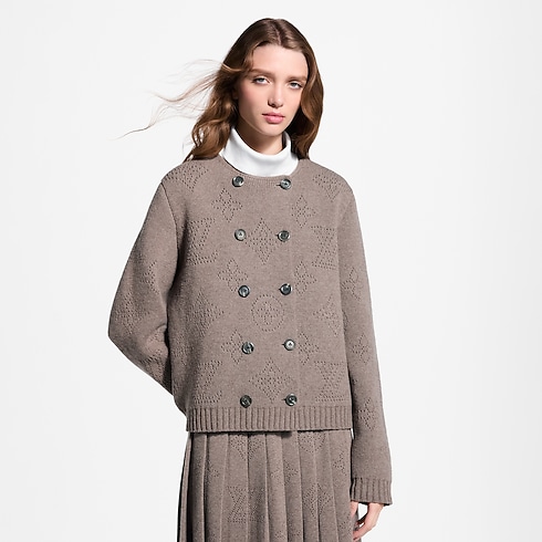 Novedades de Mujer } Cárdigan de punto de doble botonadura | Louis Vuitton ® (Ampliar producto)