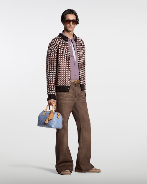 For Men Spring-Summer 2026 Show Chunky Knit Wool Cardigan | Louis Vuitton ®