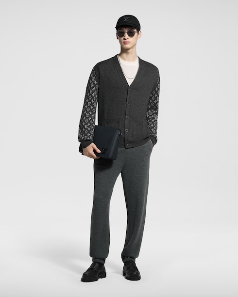 Ready to Wear Prendas tejidas y sudaderas Cárdigan en mezcla de cachemir con motivo Monograma | Louis Vuitton ®