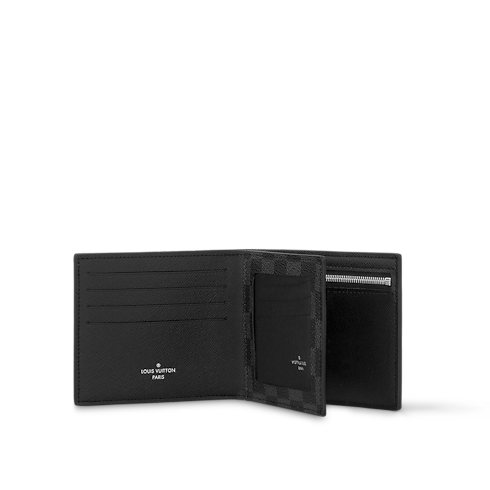 Canvas Damier Graphite Personalización Artículos de piel pequeños Cartera Amerigo | Louis Vuitton ® (Ampliar producto)