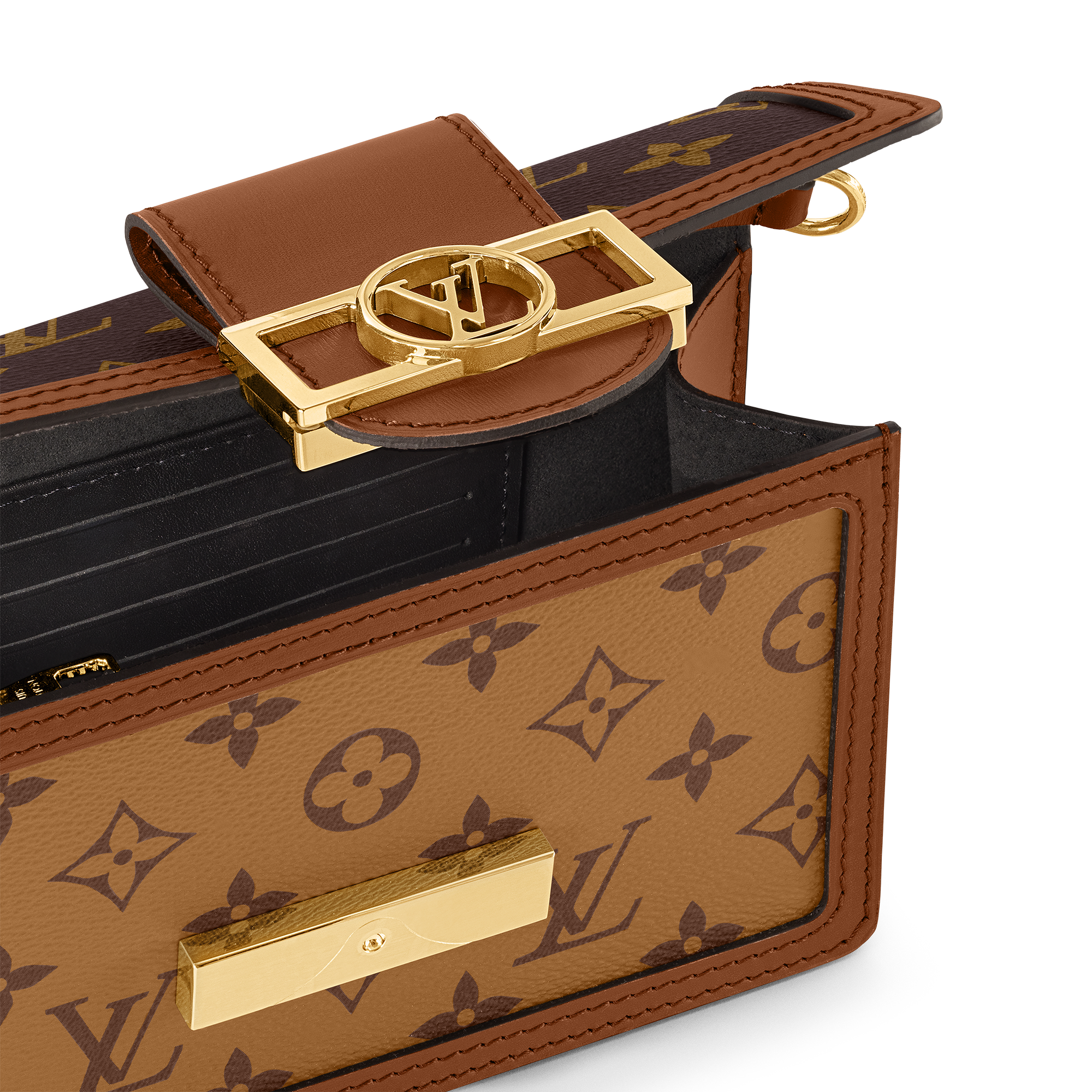 Autres Toiles Monogram Carteras y artículos de piel pequeños Todas las carteras y artículos de piel pequeños Cartera Dauphine con cadena | Louis Vuitton ® (Ampliar producto)