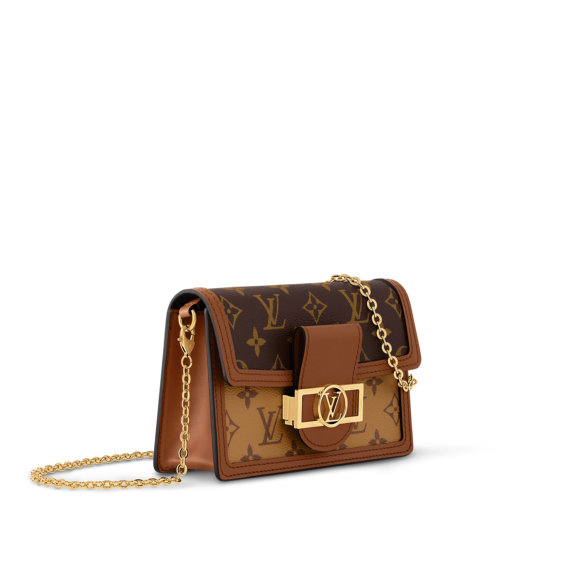Autres Toiles Monogram Carteras y artículos de piel pequeños Todas las carteras y artículos de piel pequeños Cartera Dauphine con cadena | Louis Vuitton ® (Ampliar producto)