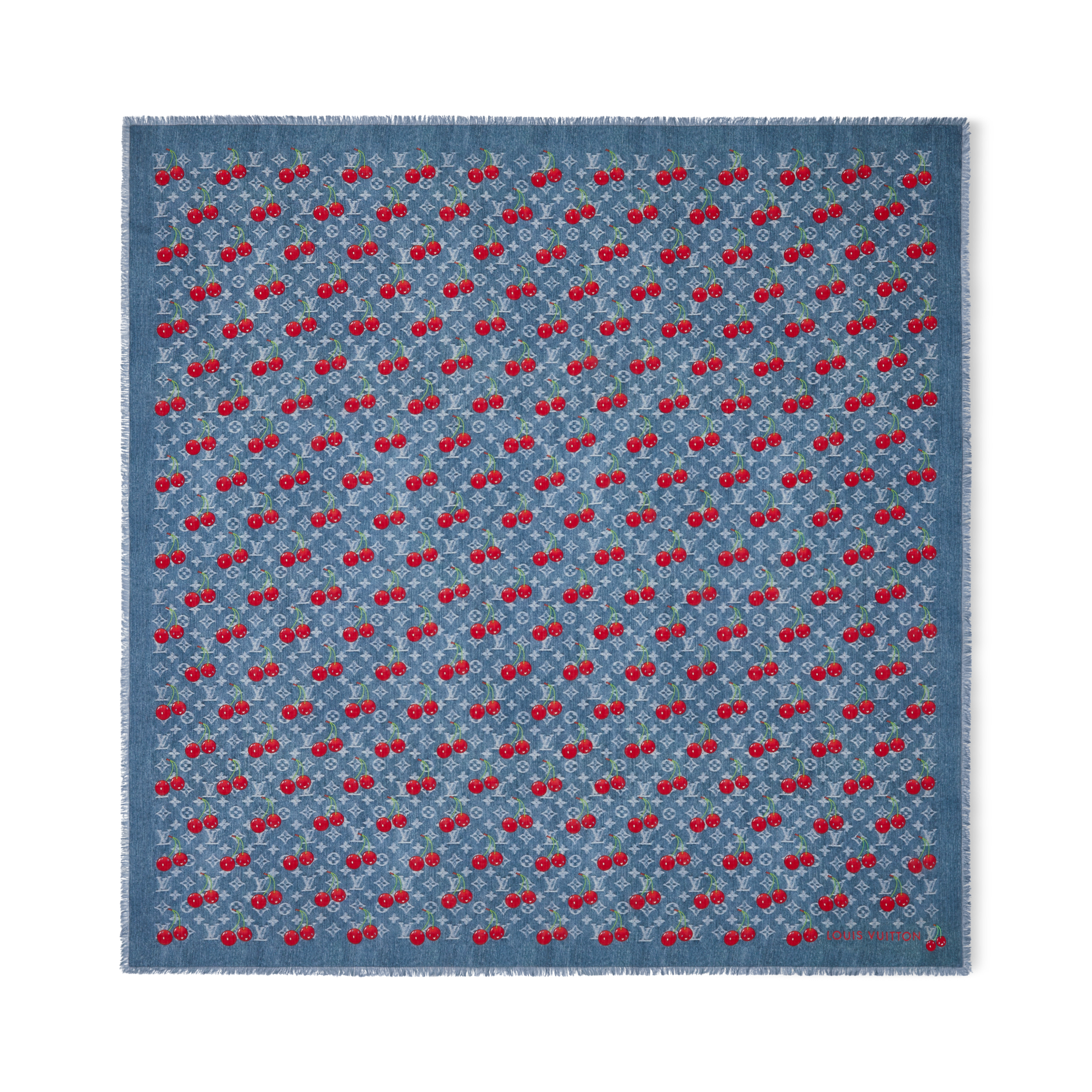 S00 Accesorios Chales y estolas Chal Denim Cerise LV x TM | Louis Vuitton ® (Ampliar producto)