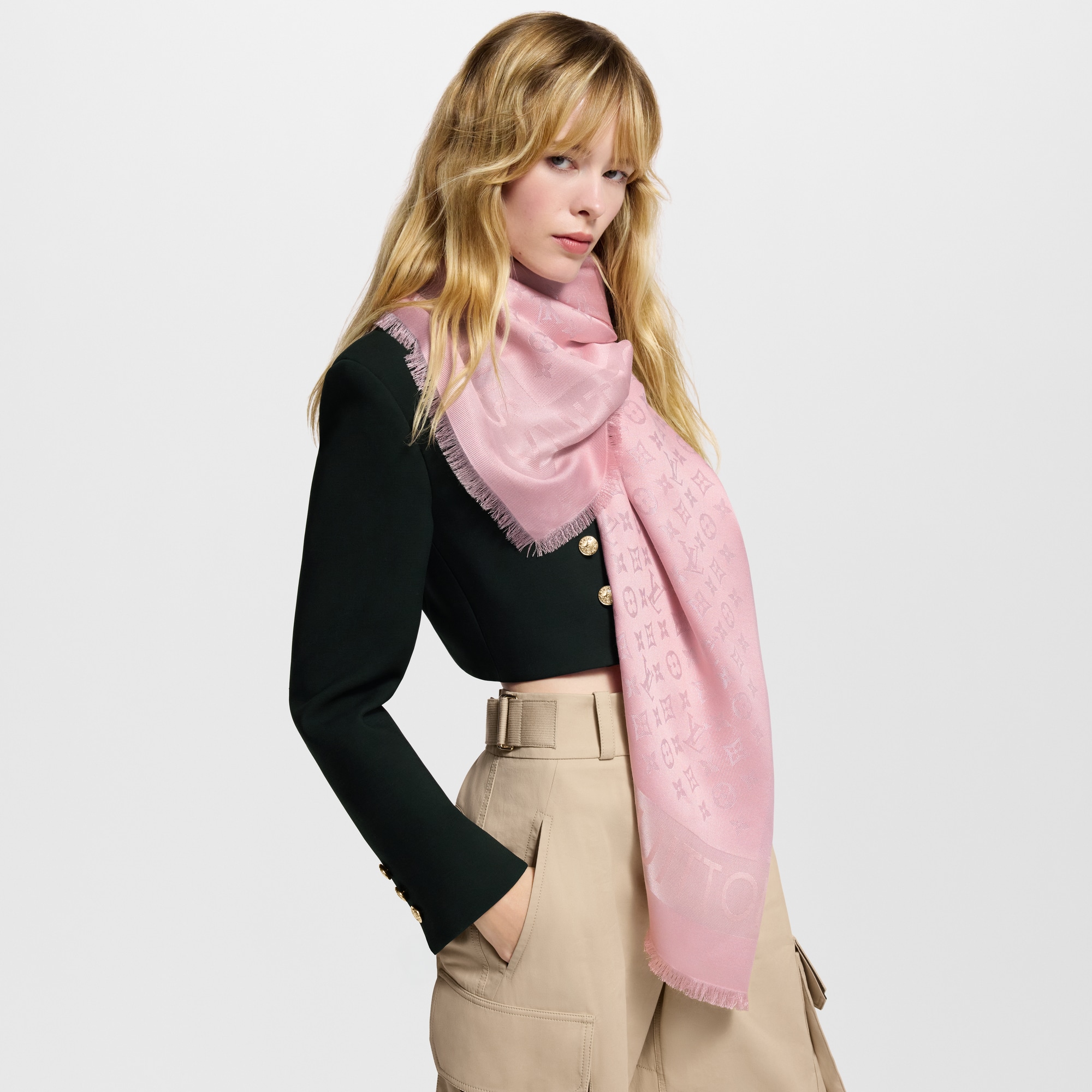 S00 Accesorios Chales y estolas Chal Lock And Go Shine | Louis Vuitton ® (Ampliar producto)