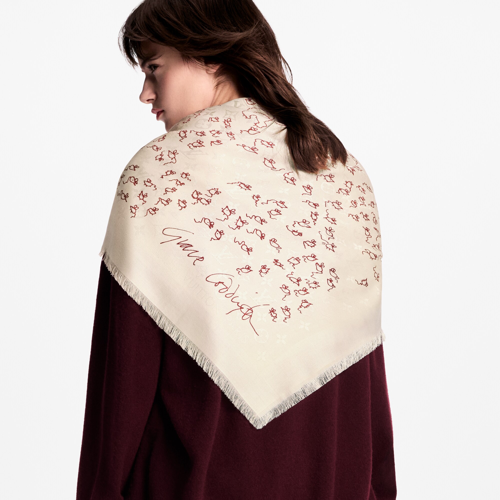 S00 Accesorios Chales y estolas Chal LV Mice Monogram Classique | Louis Vuitton ® (Ampliar producto)