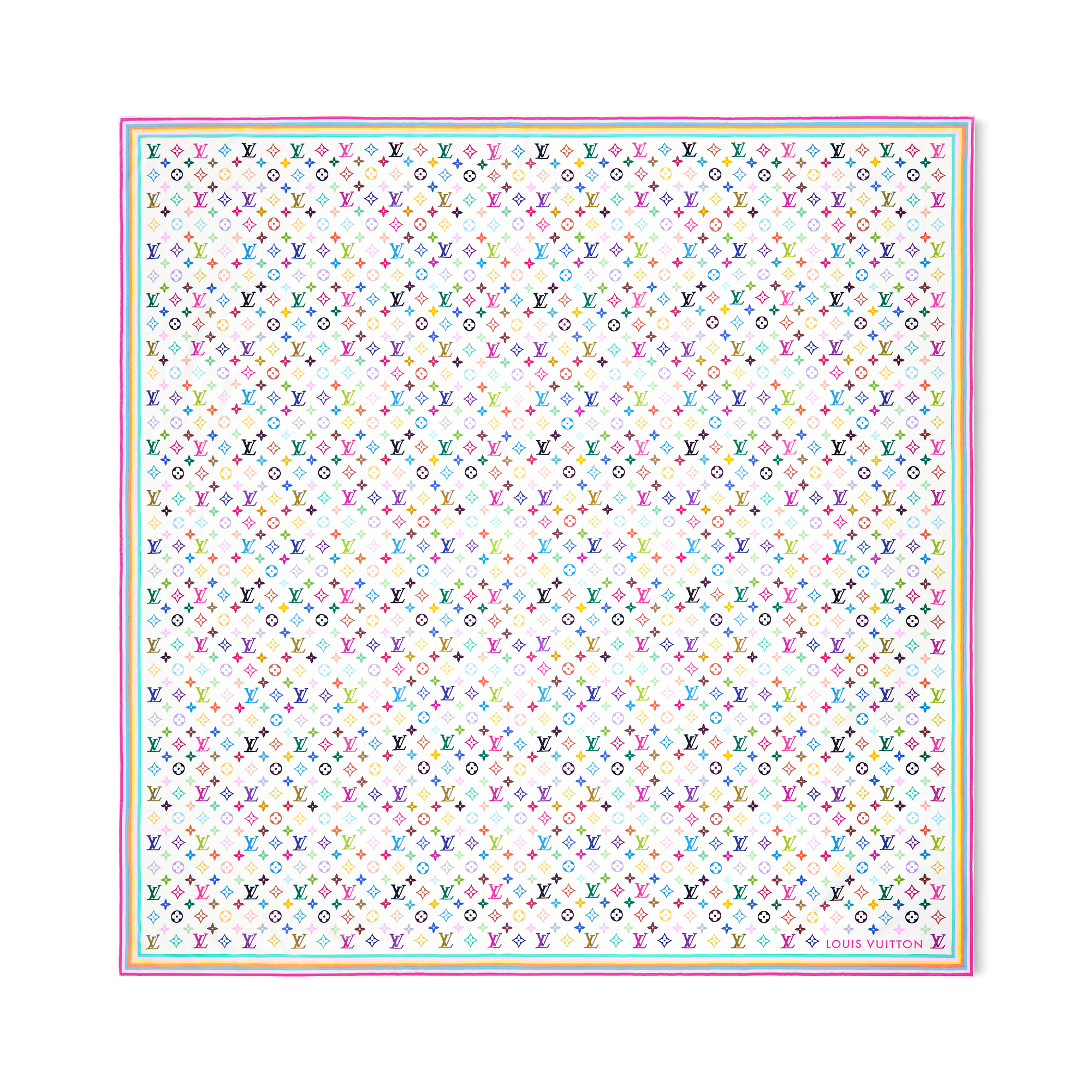 S00 Accesorios Chales y estolas Chal LV x TM Monograma Multicolor | Louis Vuitton ® (Ampliar producto)