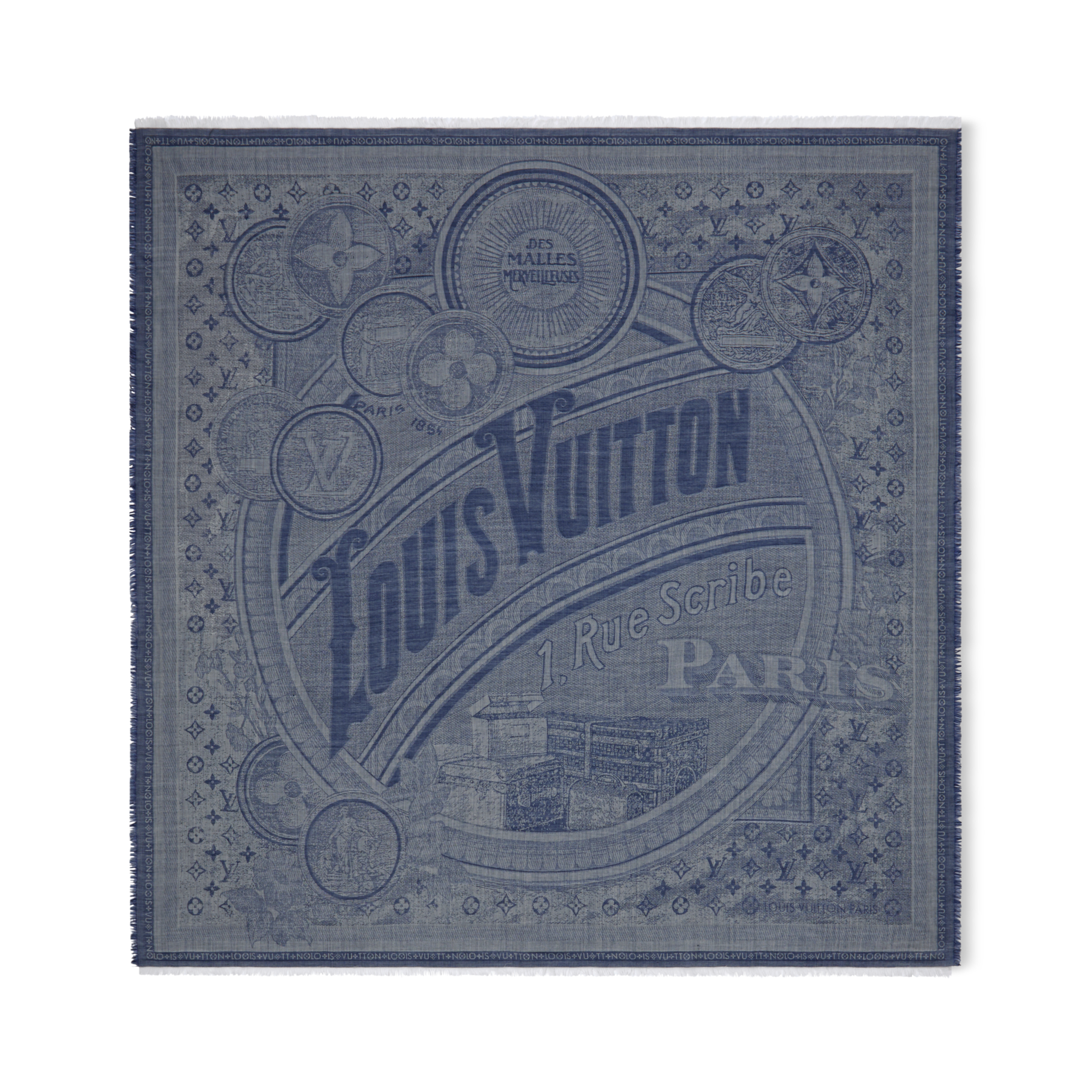 S00 Accesorios Chales y estolas Chal Malles Merveilleuses | Louis Vuitton ® (Ampliar producto)