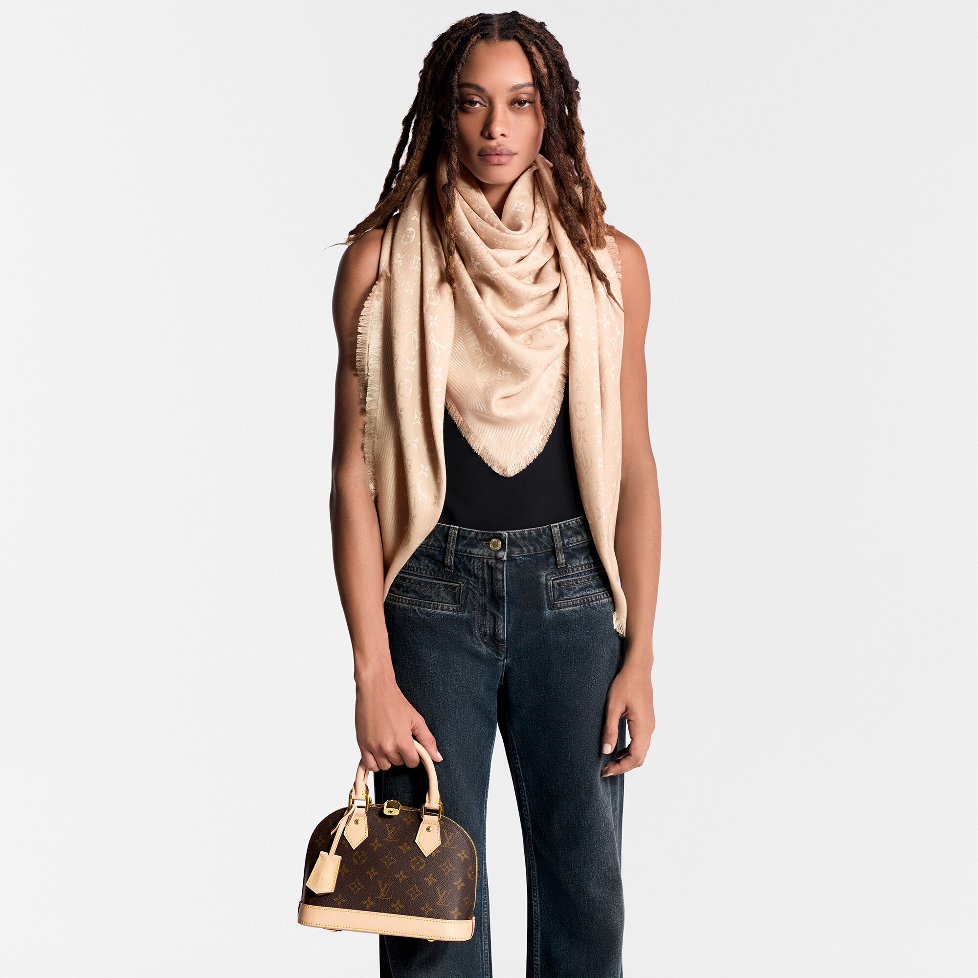 S00 Accesorios Chales y estolas Chal Monograma | Louis Vuitton ® (Ampliar producto)