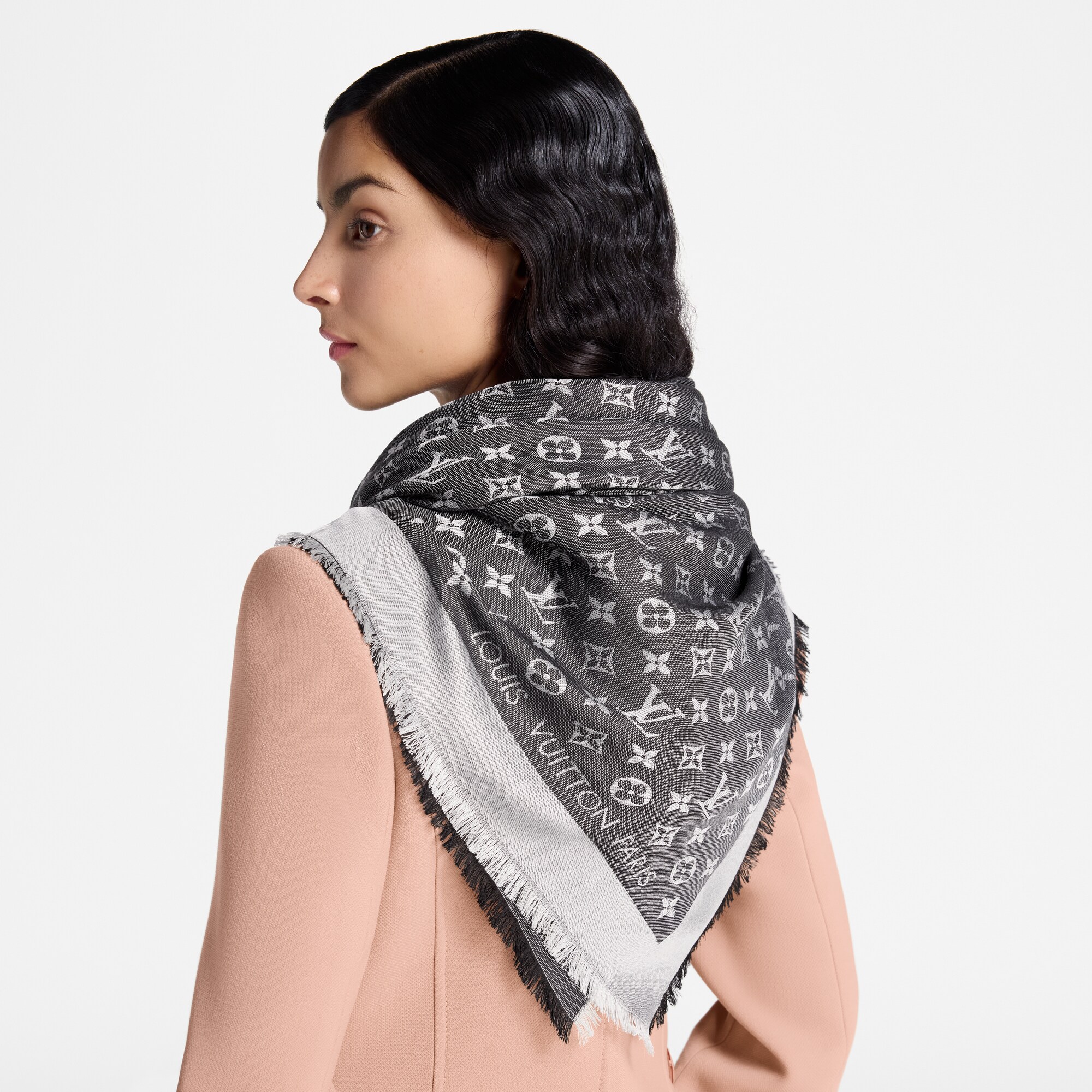S00 Accesorios Chales y estolas Chal Monograma Denim | Louis Vuitton ® (Ampliar producto)