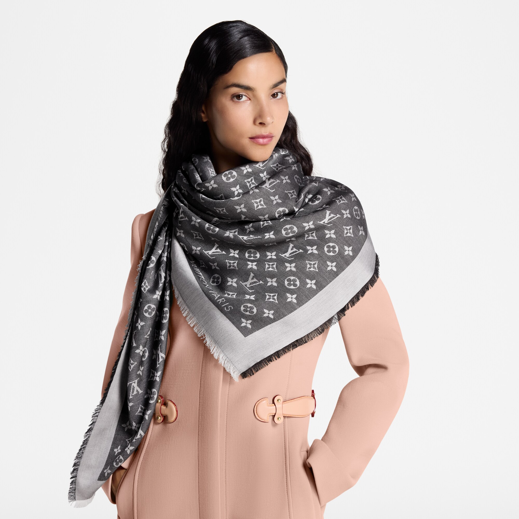 S00 Accesorios Chales y estolas Chal Monograma Denim | Louis Vuitton ® (Ampliar producto)