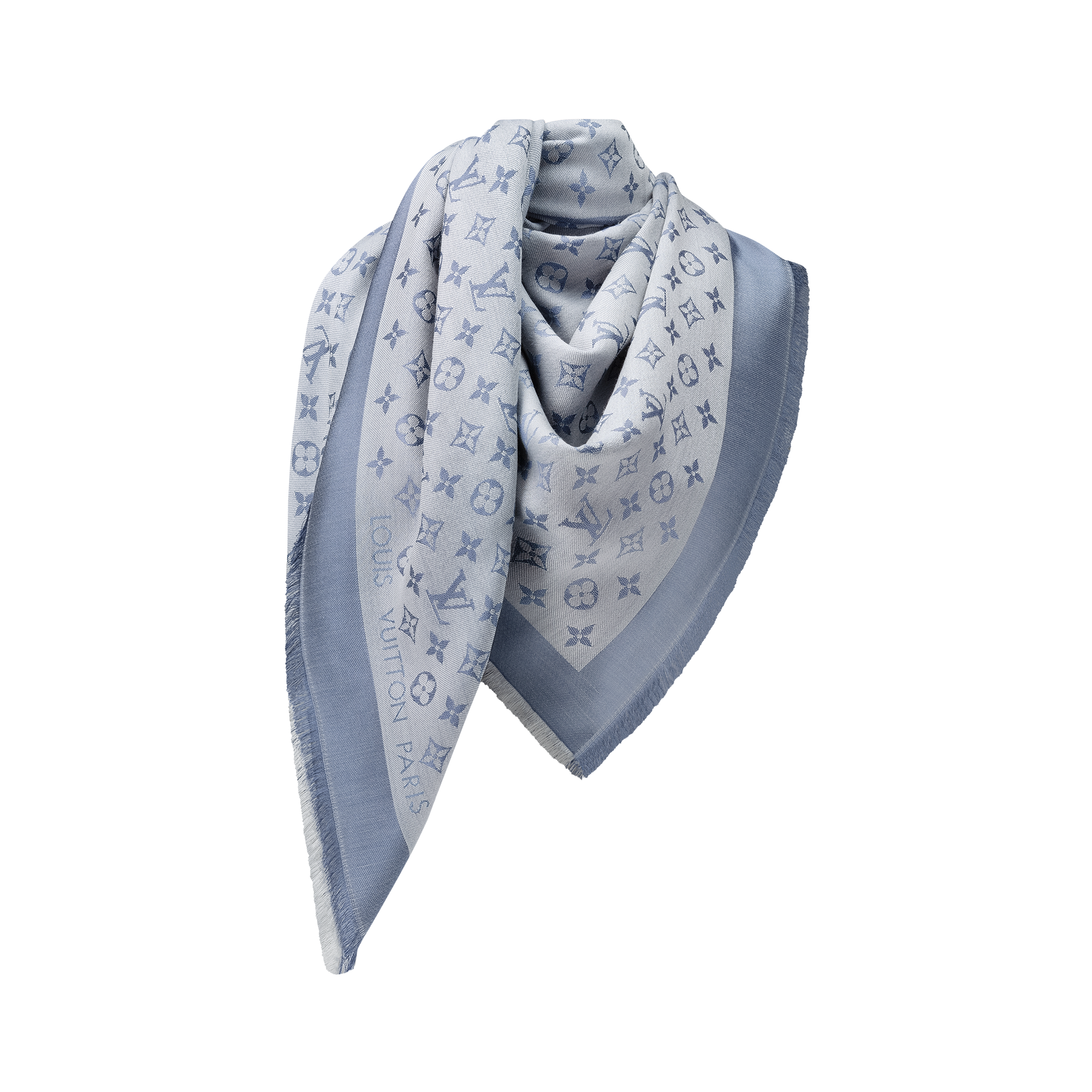 S00 Accesorios Chales y estolas Chal Monograma Denim | Louis Vuitton ® (Ampliar producto)