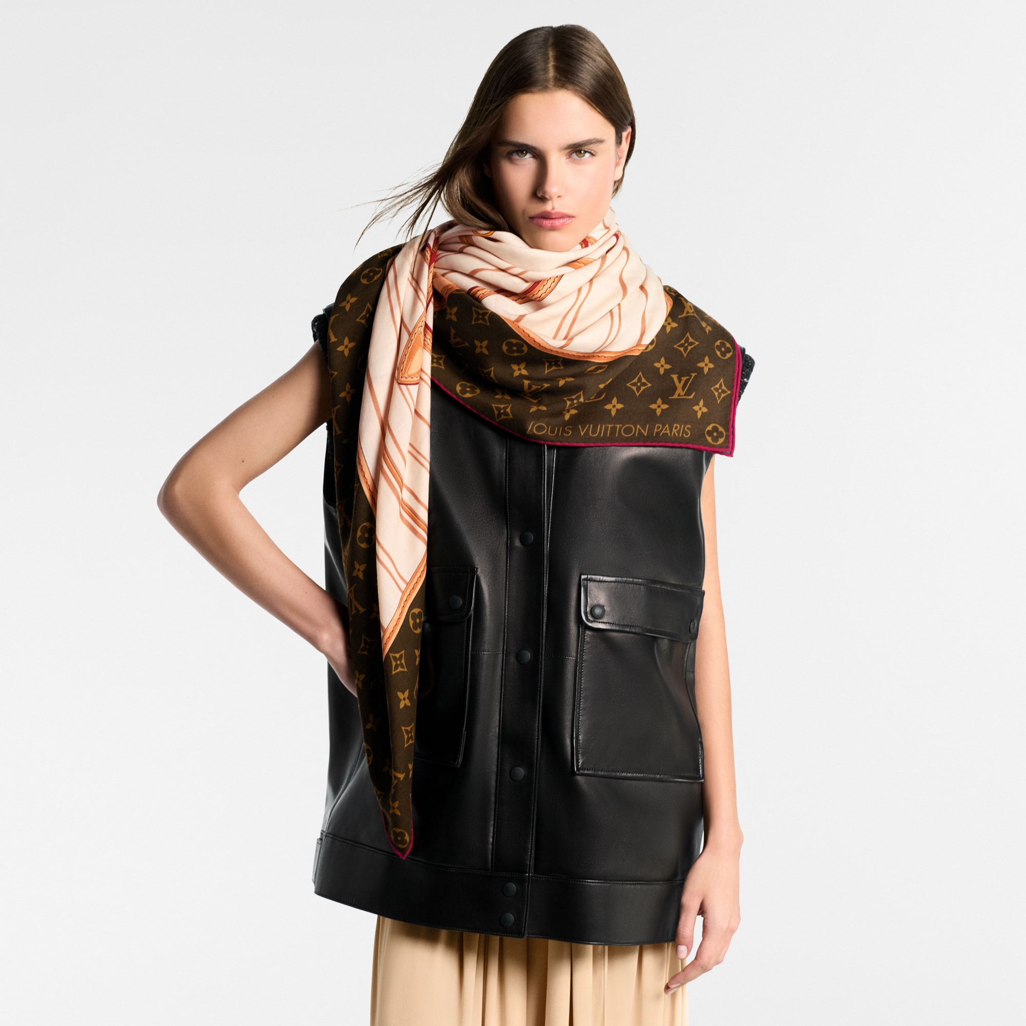 S00 Accesorios Chales y estolas Chal My Neverfull | Louis Vuitton ® (Ampliar producto)