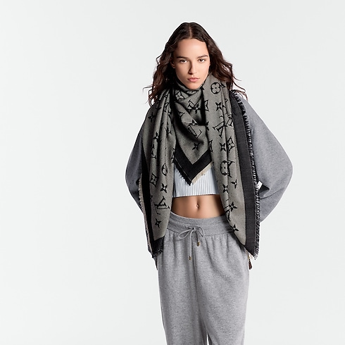 S00 Accesorios Chales y estolas Chal Neo Natté Monograma | Louis Vuitton ® (Ampliar producto)