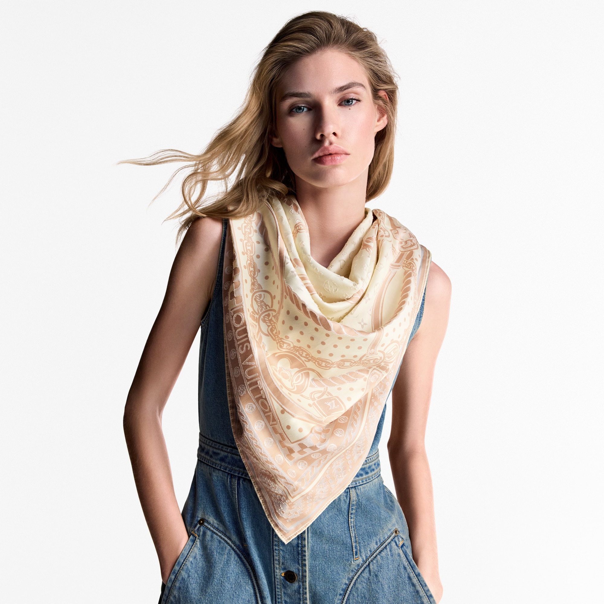 S00 Accesorios Chales y estolas Chal Ocean Bandana | Louis Vuitton ® (Ampliar producto)