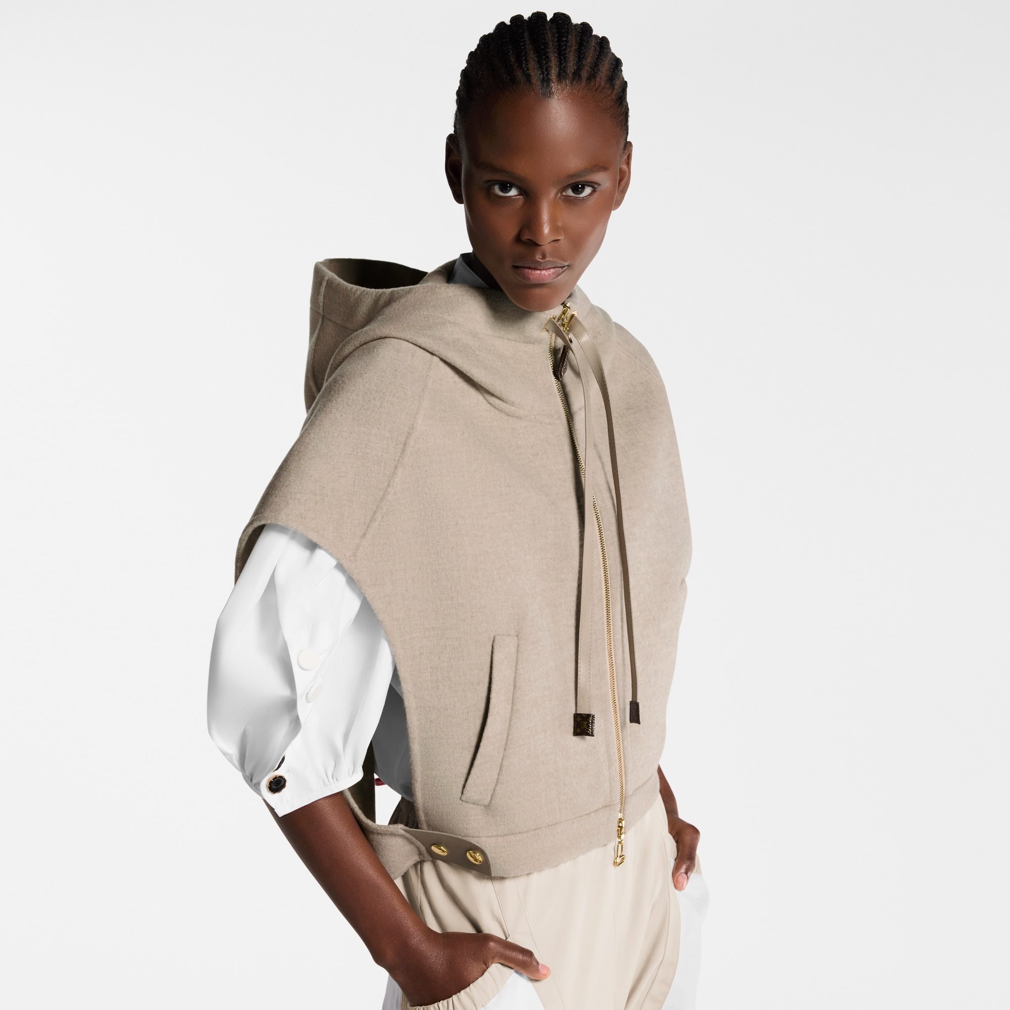  Ready to Wear Abrigos y chaquetas Chaleco de doble vista | Louis Vuitton ® (Ampliar producto)
