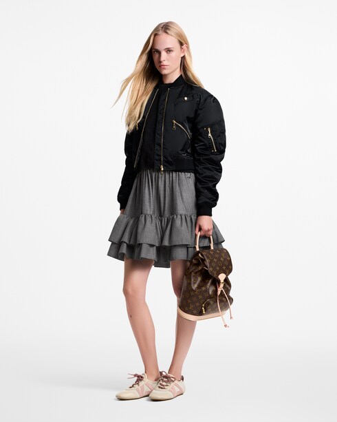 Prêt-à-Porter Manteaux et Vestes Bomber court à manches froncées | Louis Vuitton ®