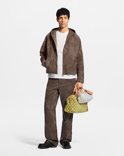 Ready-to-Wear Denim Monogram Jacquard Denim Hooded Blouson | Louis Vuitton ®