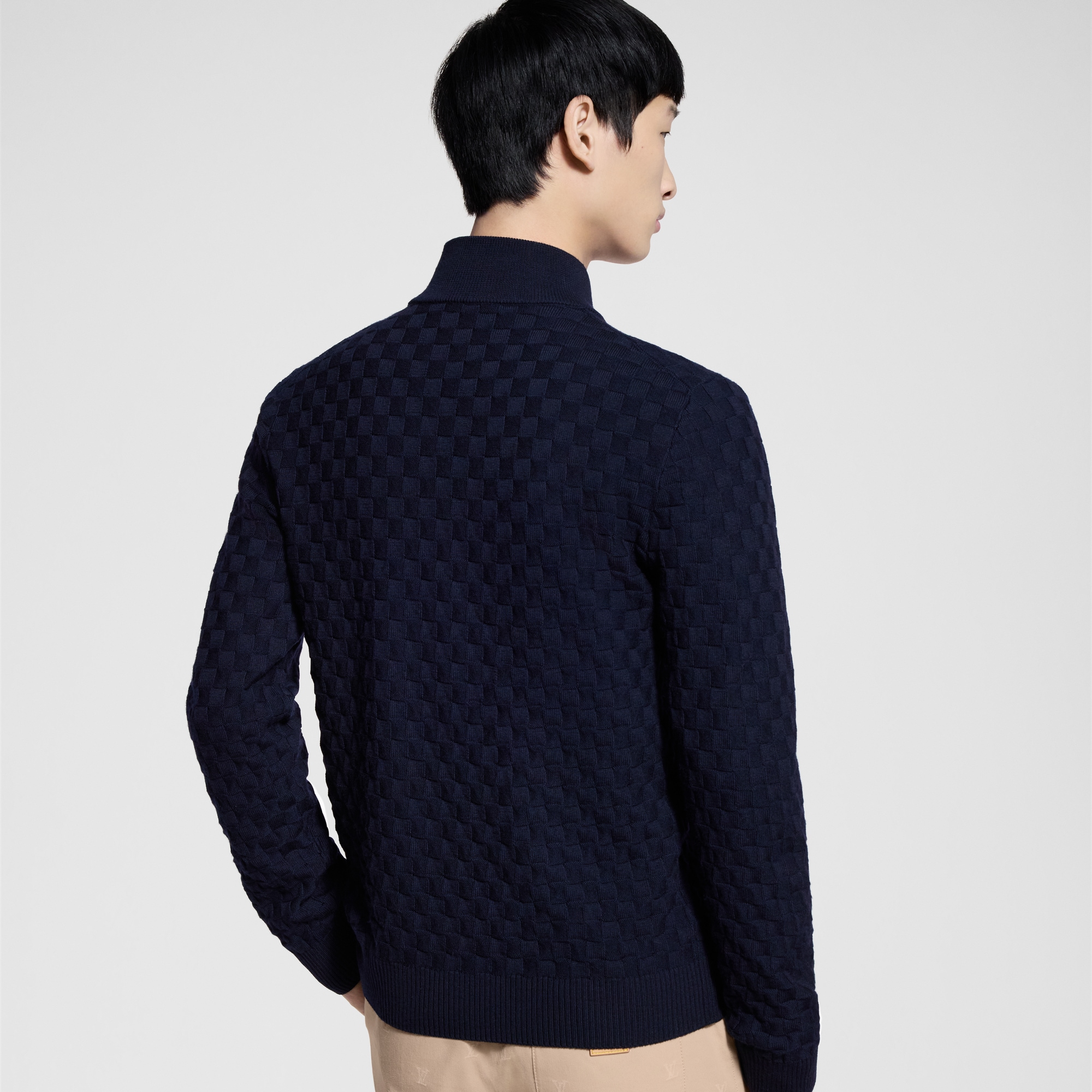  Ready to Wear Prendas tejidas y sudaderas Chamarra Damier con cremallera | Louis Vuitton ® (Ampliar producto)