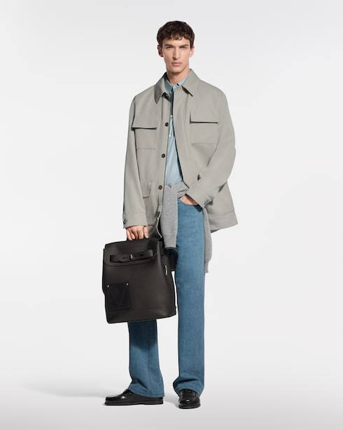 Prêt-à-Porter Manteaux et Blousons Veste saharienne en coton et soie | Louis Vuitton ®